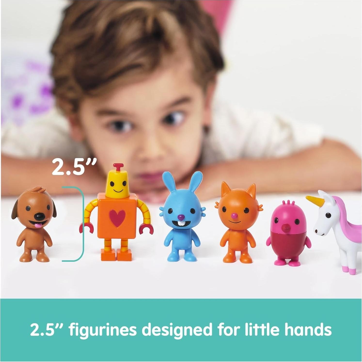 Paquete de Figuras Sago Mini con Casa de Juego Plegable - 6 Figuras