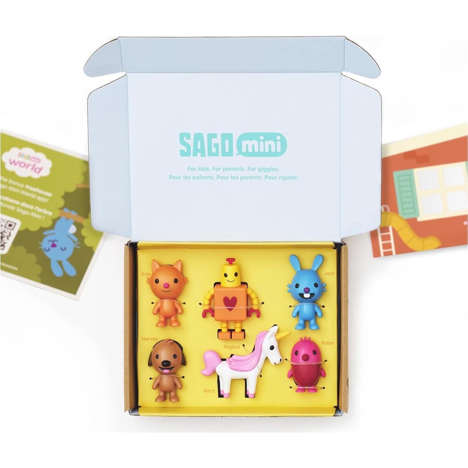 Paquete de Figuras Sago Mini con Casa de Juego Plegable - 6 Figuras