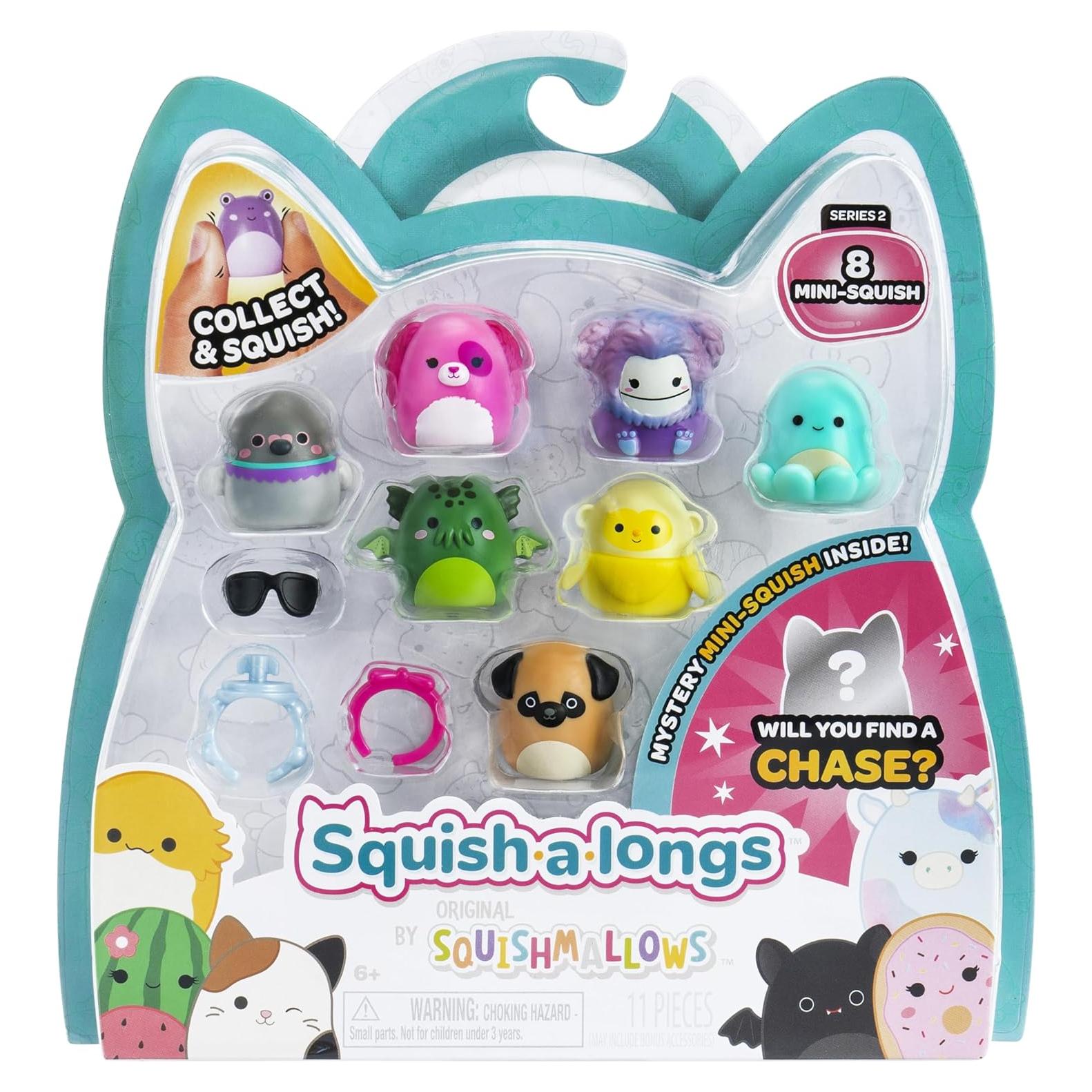 Squish-a-longs Squishmallows Paquete de 8 Mini-Squish 2,54 cm