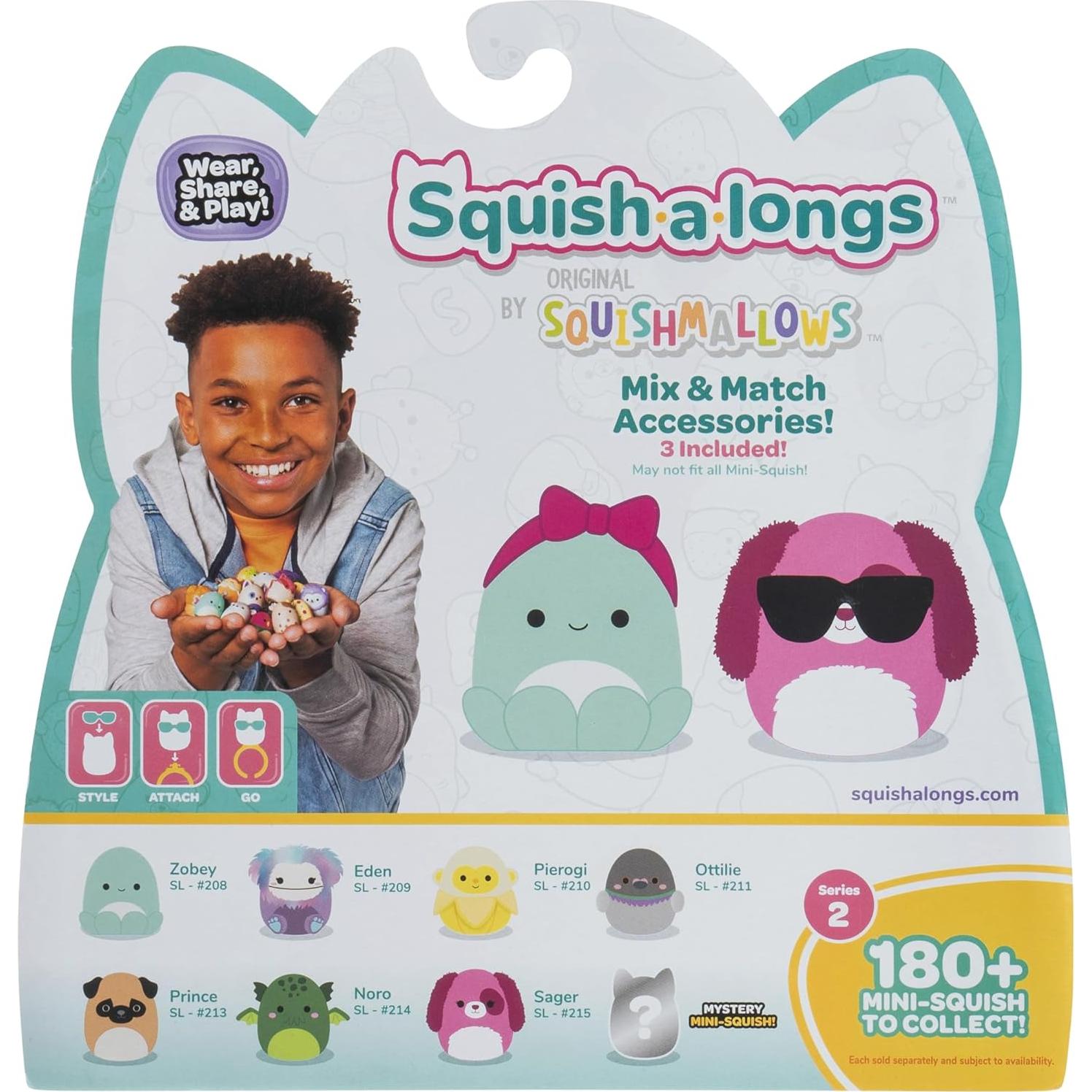 Squish-a-longs Squishmallows Paquete de 8 Mini-Squish 2,54 cm