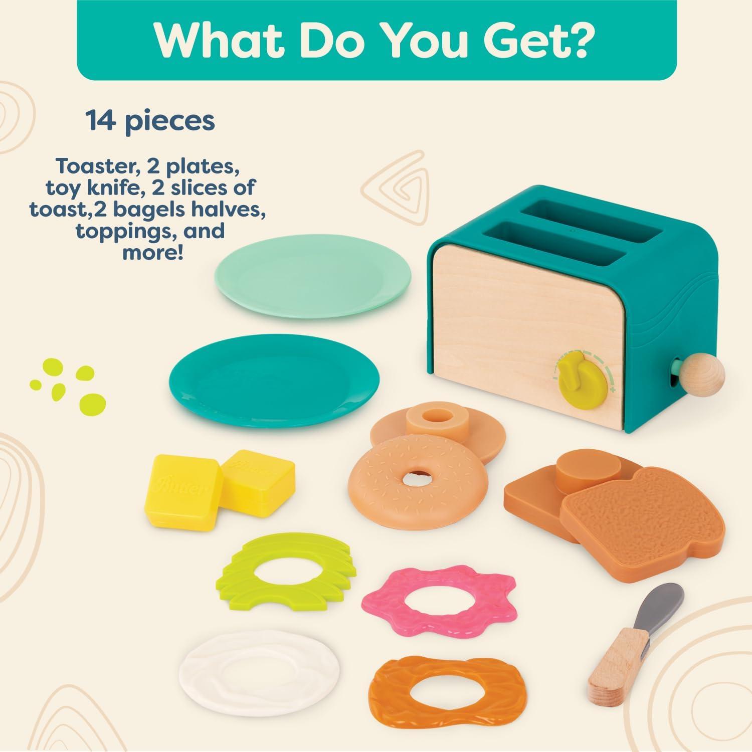 B. toys Mini Chef Juego de Tostadora 14 Piezas 3 Años+