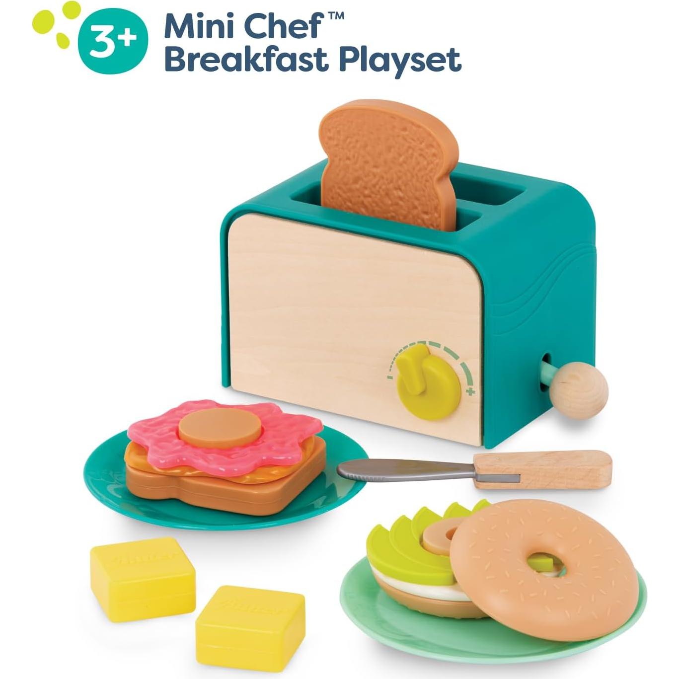 B. toys Mini Chef Juego de Tostadora 14 Piezas 3 Años+