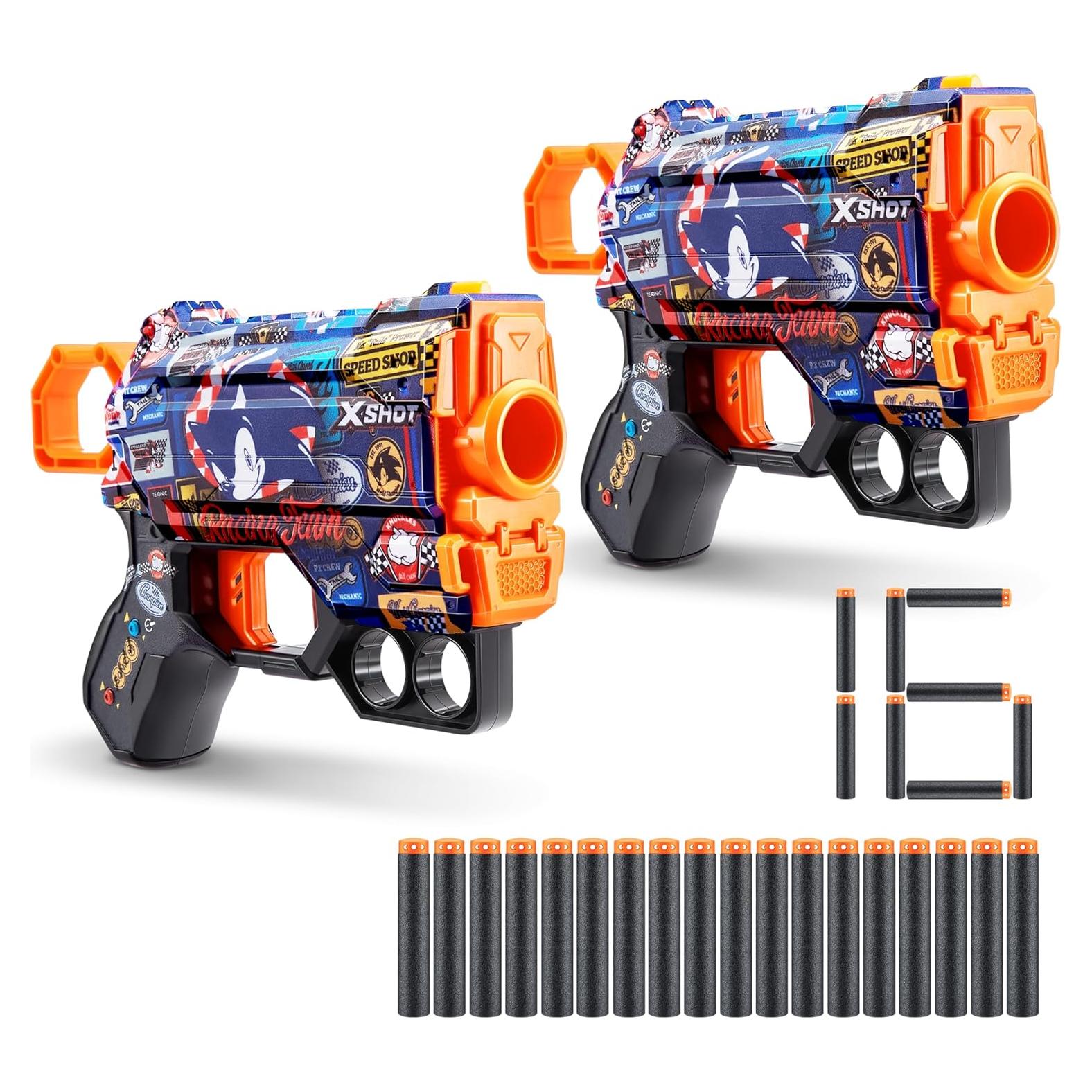 Lanzador de Dardos X-Shot Menace Sonic + 16 Dardos