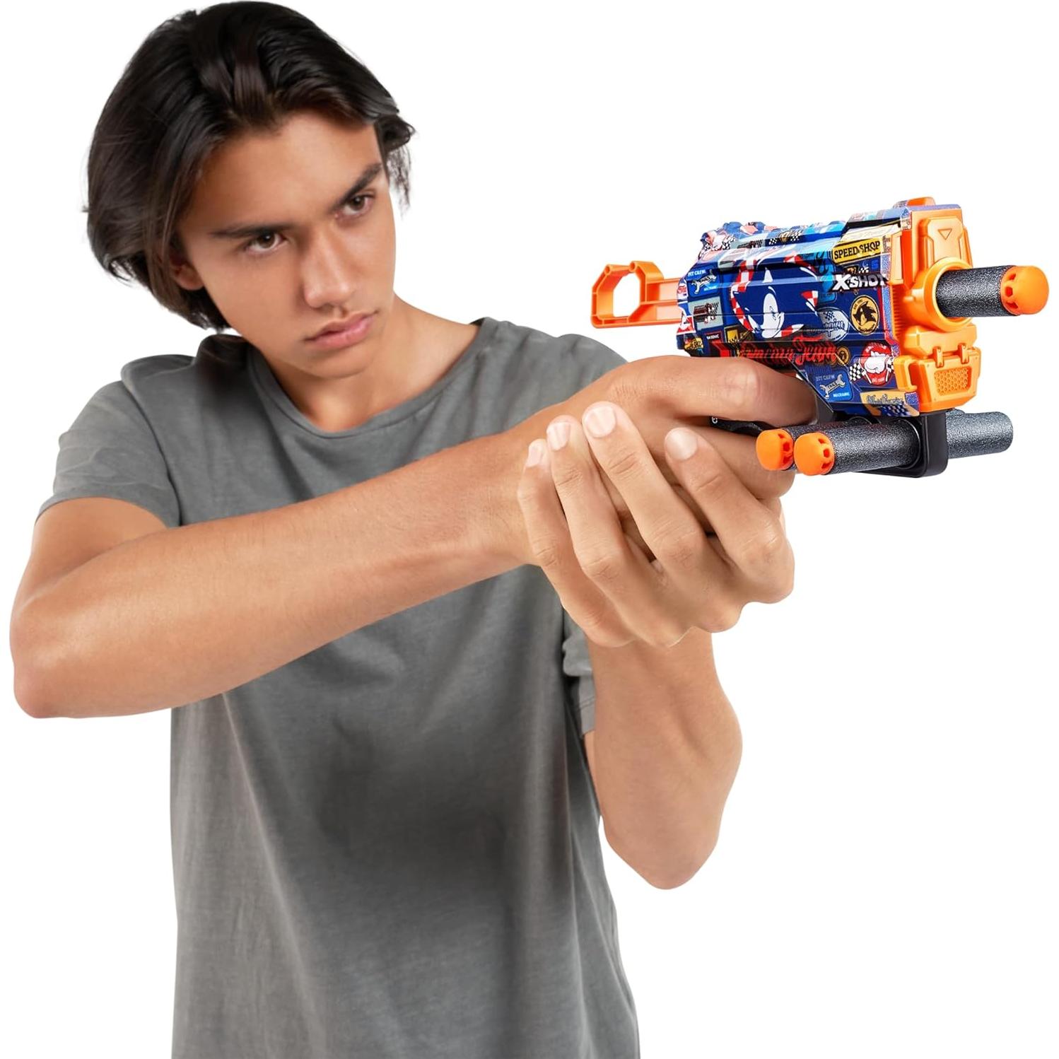 Lanzador de Dardos X-Shot Menace Sonic + 16 Dardos