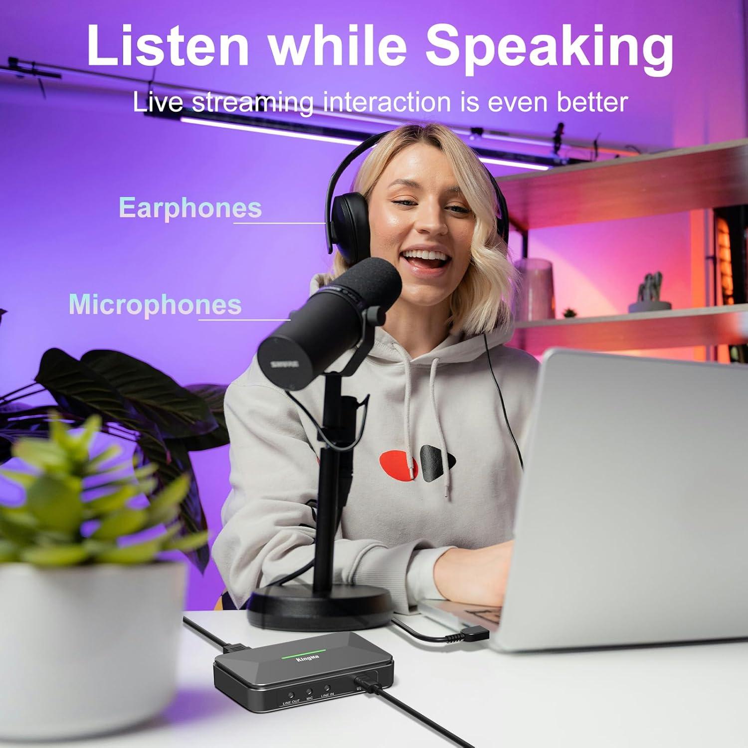 Tarjeta de Captura de Video King Ma 1080P 60Hz USB-C HDMI