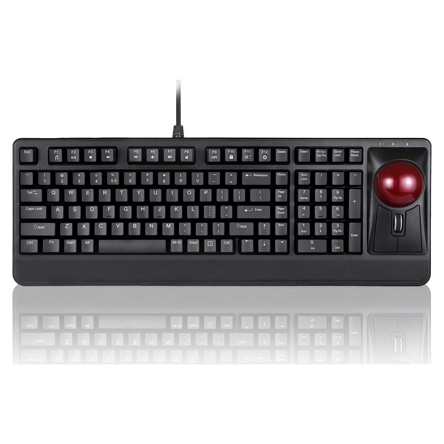 Teclado Mecánico Perixx PERIBOARD-522 con Trackball 55mm