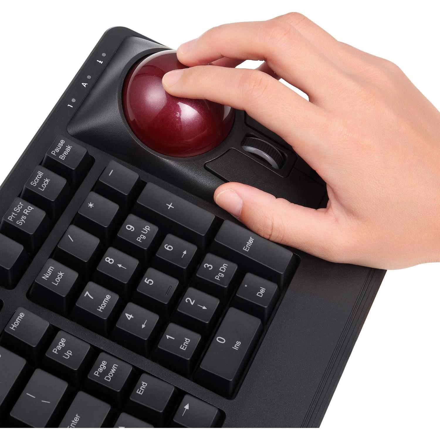 Teclado Mecánico Perixx PERIBOARD-522 con Trackball 55mm