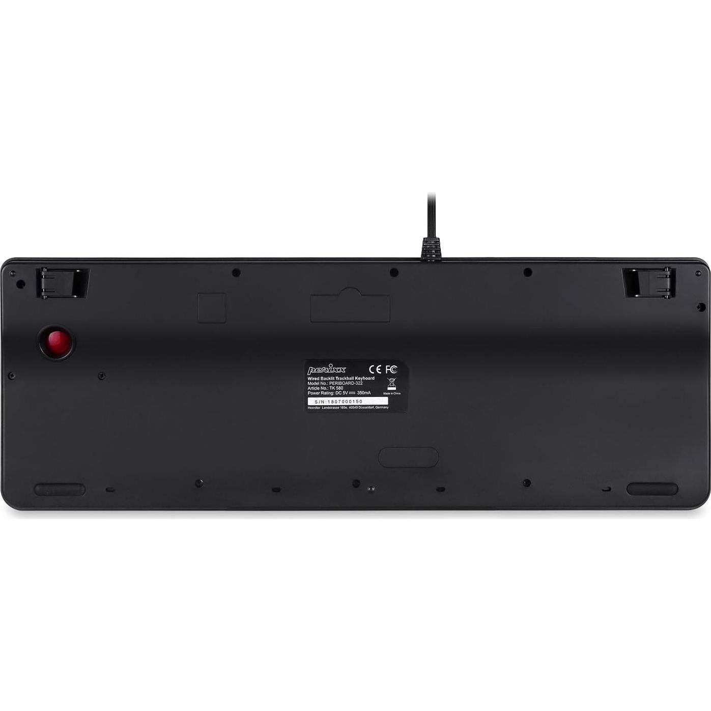 Teclado Mecánico Perixx PERIBOARD-522 con Trackball 55mm