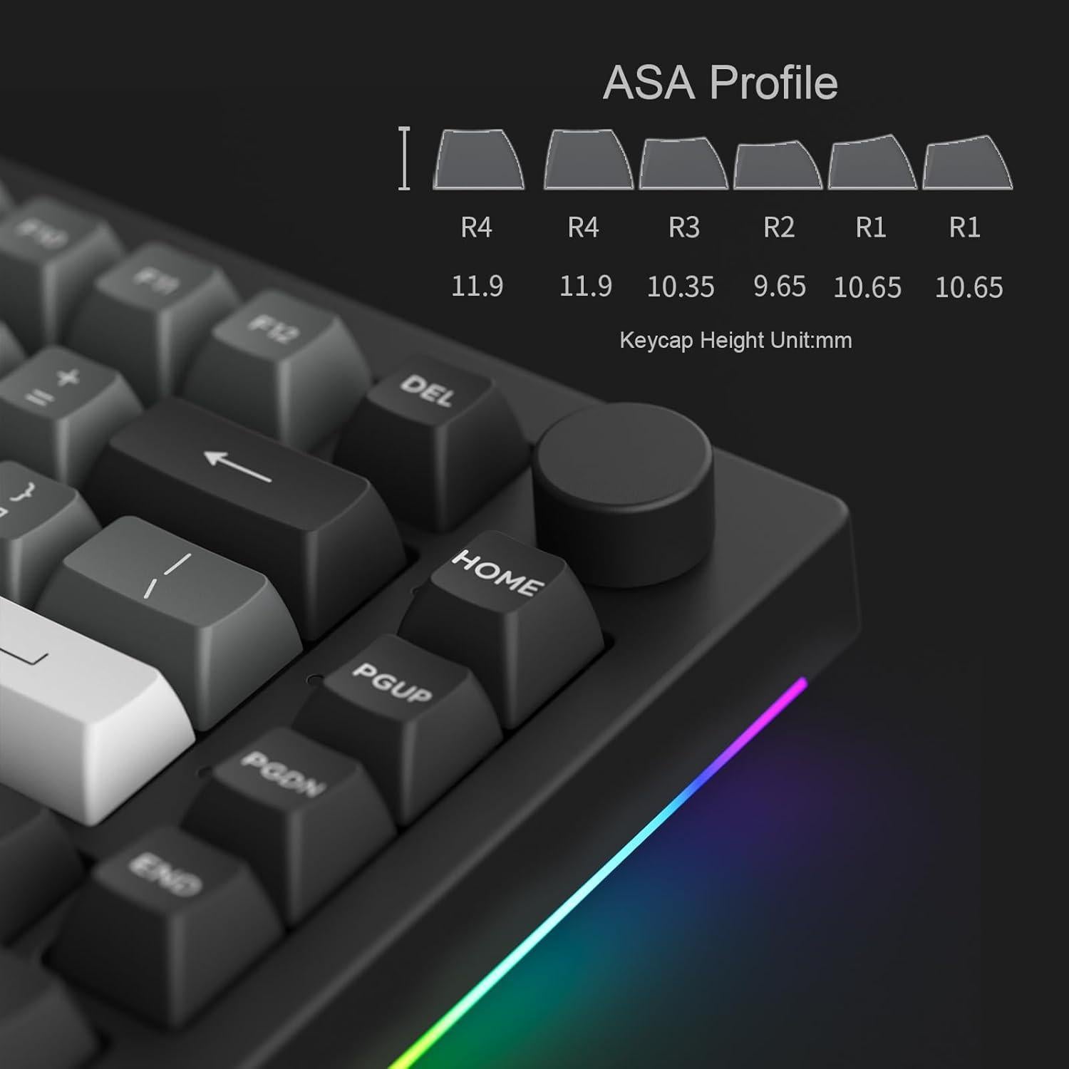 Teclado Mecánico Akko 5075B Plus 75% RGB Intercambiable