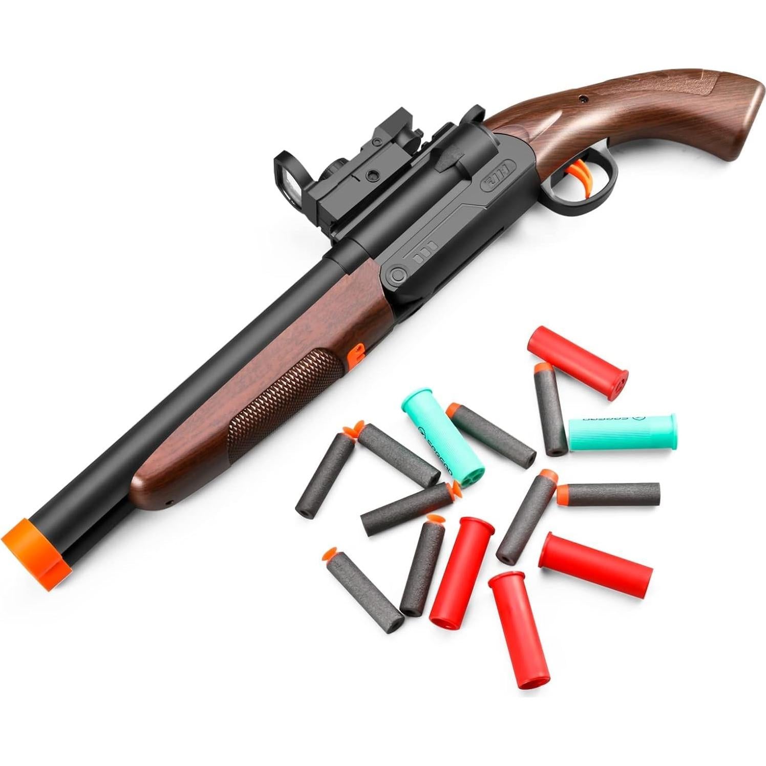 Escopeta de Juguete Doble Caño Amazing Astral 20 Balas