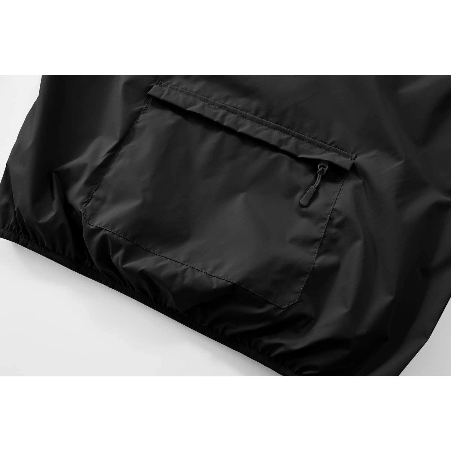 Chaqueta Impermeable Ligera Spmor para Hombre, Rompevientos