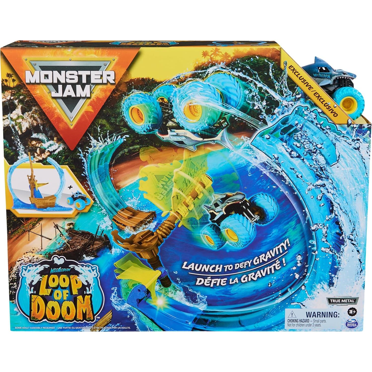 Set de Juego Monster Jam Megalodon Loop de Doom 1:64