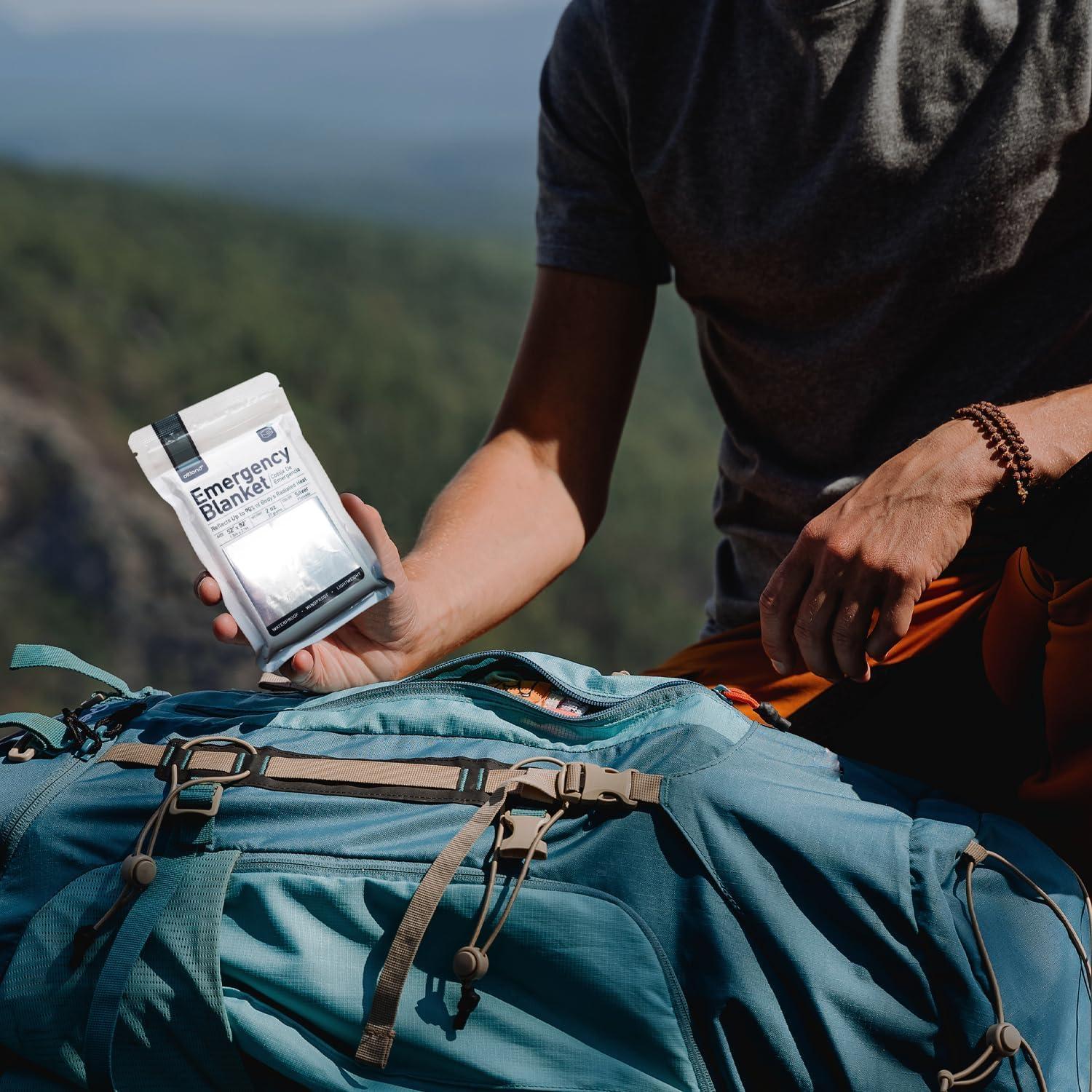 Altland Emergency Blanket - Heat Reflective Blanket for Winter Survival Kits, Disaster Preparedness, Cold Weather Camping, and Homeless Care Packages