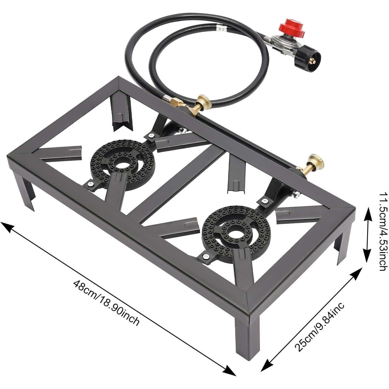 Cocina de Gas Propano Doble Quemador AngelcityCC 8000W