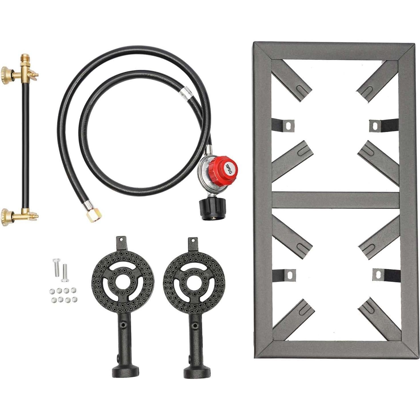 Cocina de Gas Propano Doble Quemador AngelcityCC 8000W