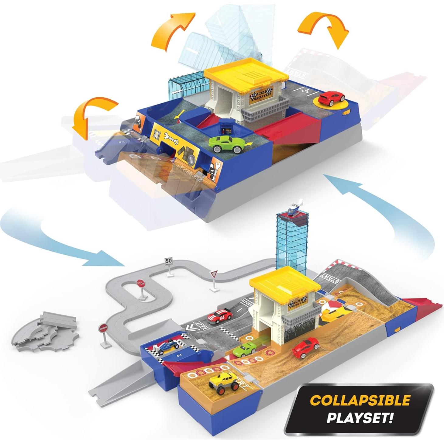 Juego de Pista de Carreras Plegable Driven by Battat 84 Pzs