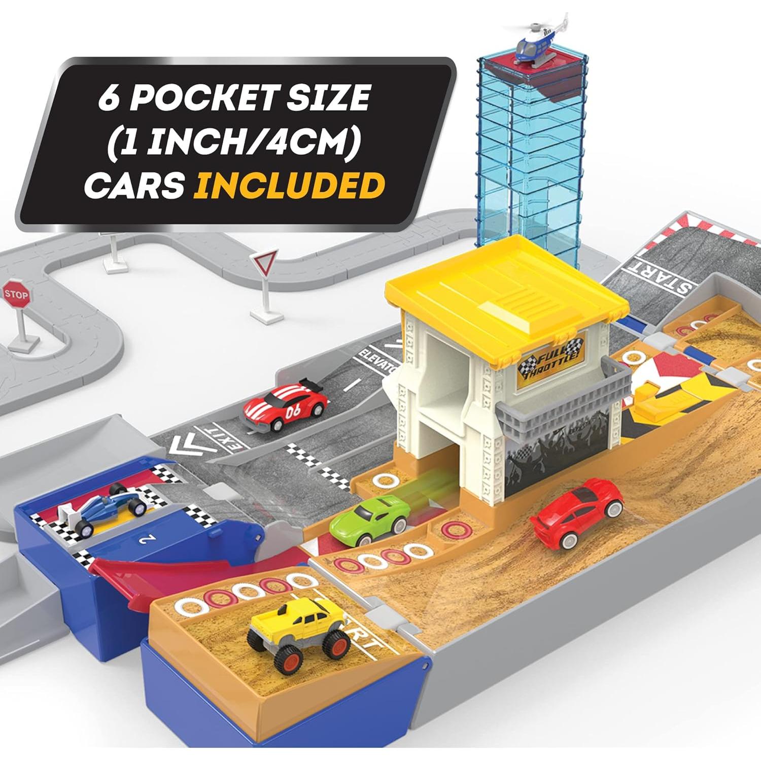 Juego de Pista de Carreras Plegable Driven by Battat 84 Pzs