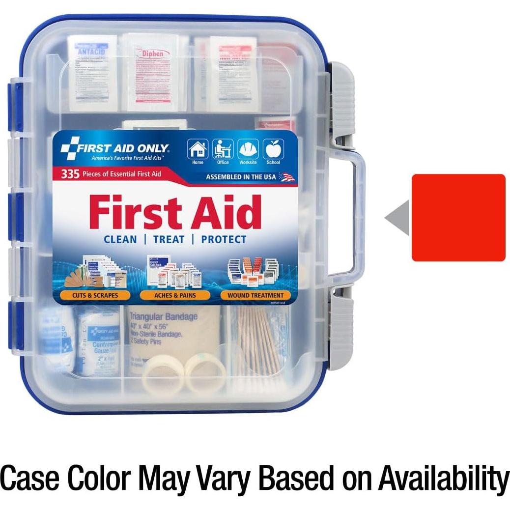 Kit de Primeros Auxilios First Aid Only 91247 - 335 Piezas para 100 Personas