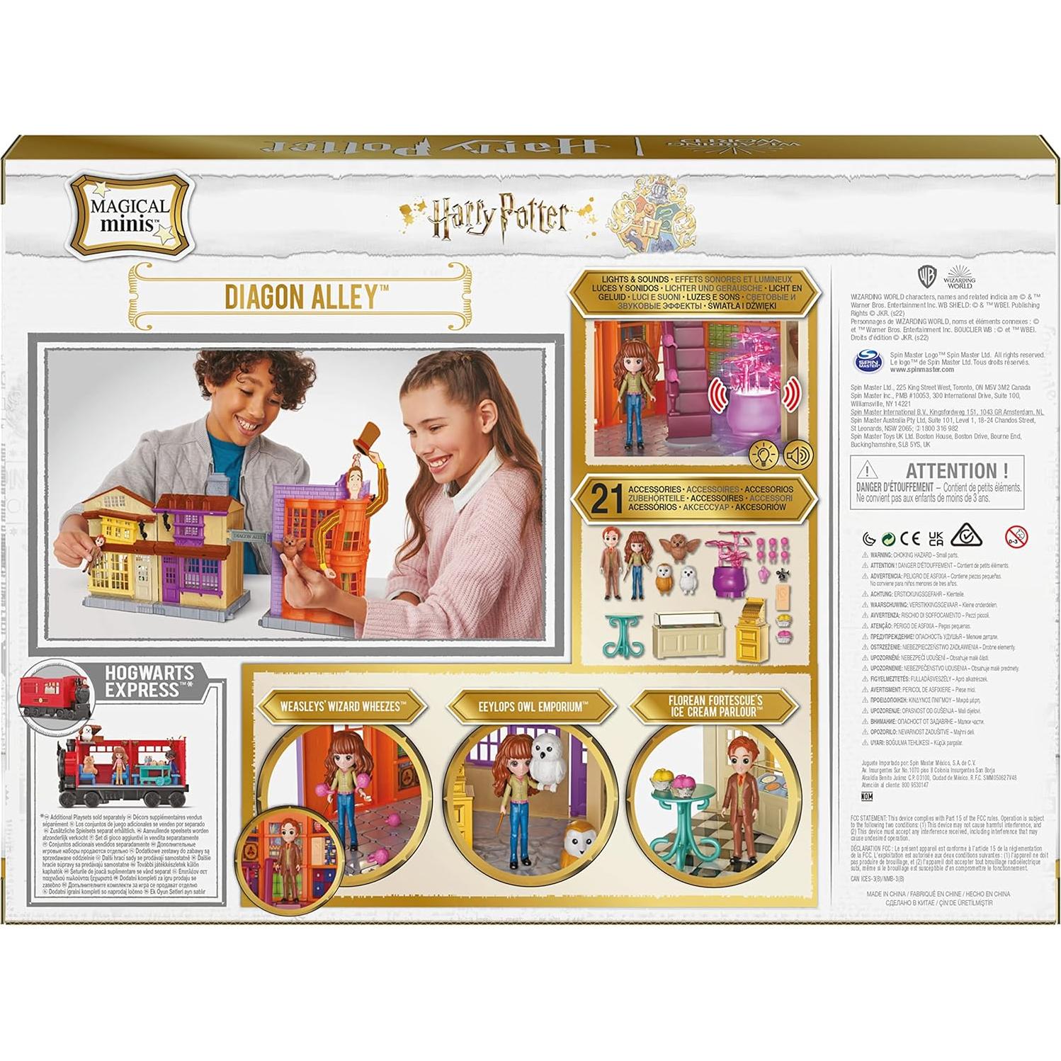 Set de Juego Harry Potter Callejón Diagon 3-en-1 con Figuras