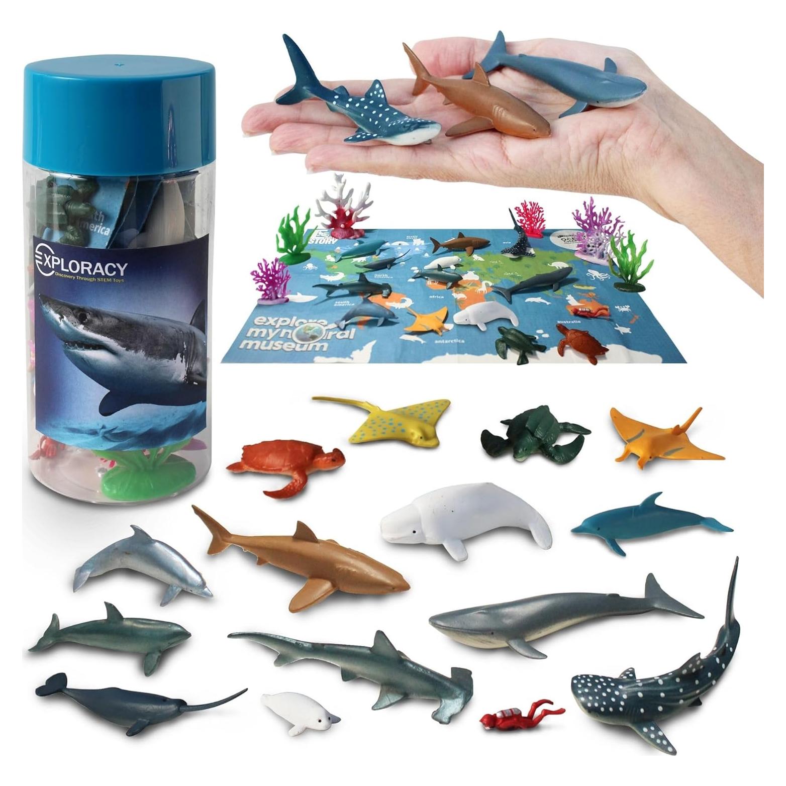 Juguetes de Animales Marinos Mini 15 Piezas Sungate