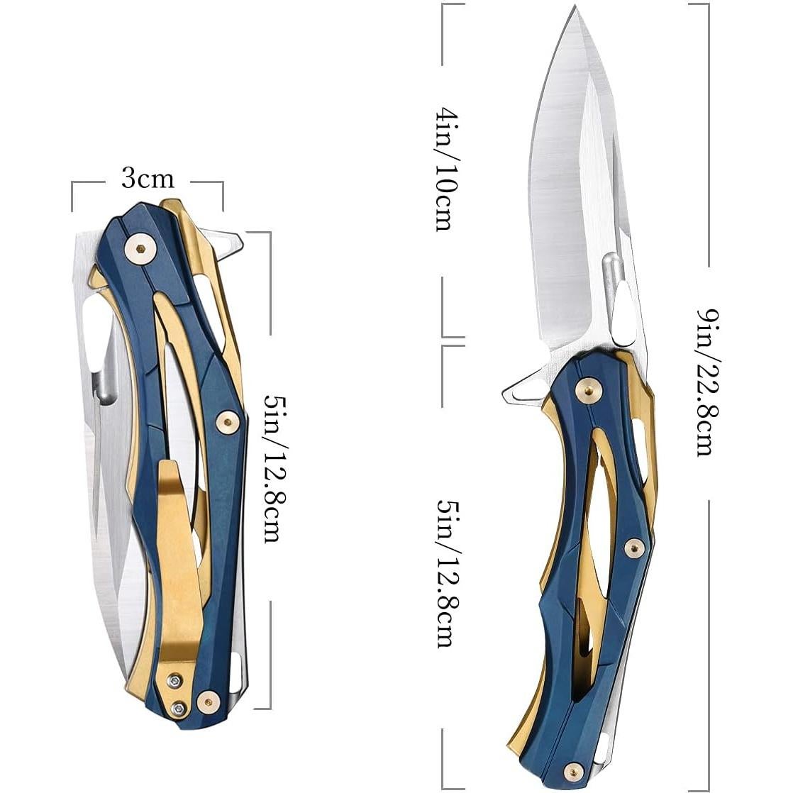 Cuchillo Plegable Eafengrow EF204 Acero D2 22.8cm EDC Camping