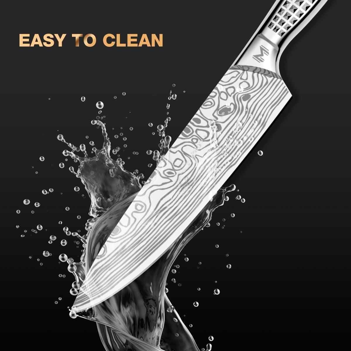 Juego de cuchillos de cocina Meleho 7 piezas acero inoxidable