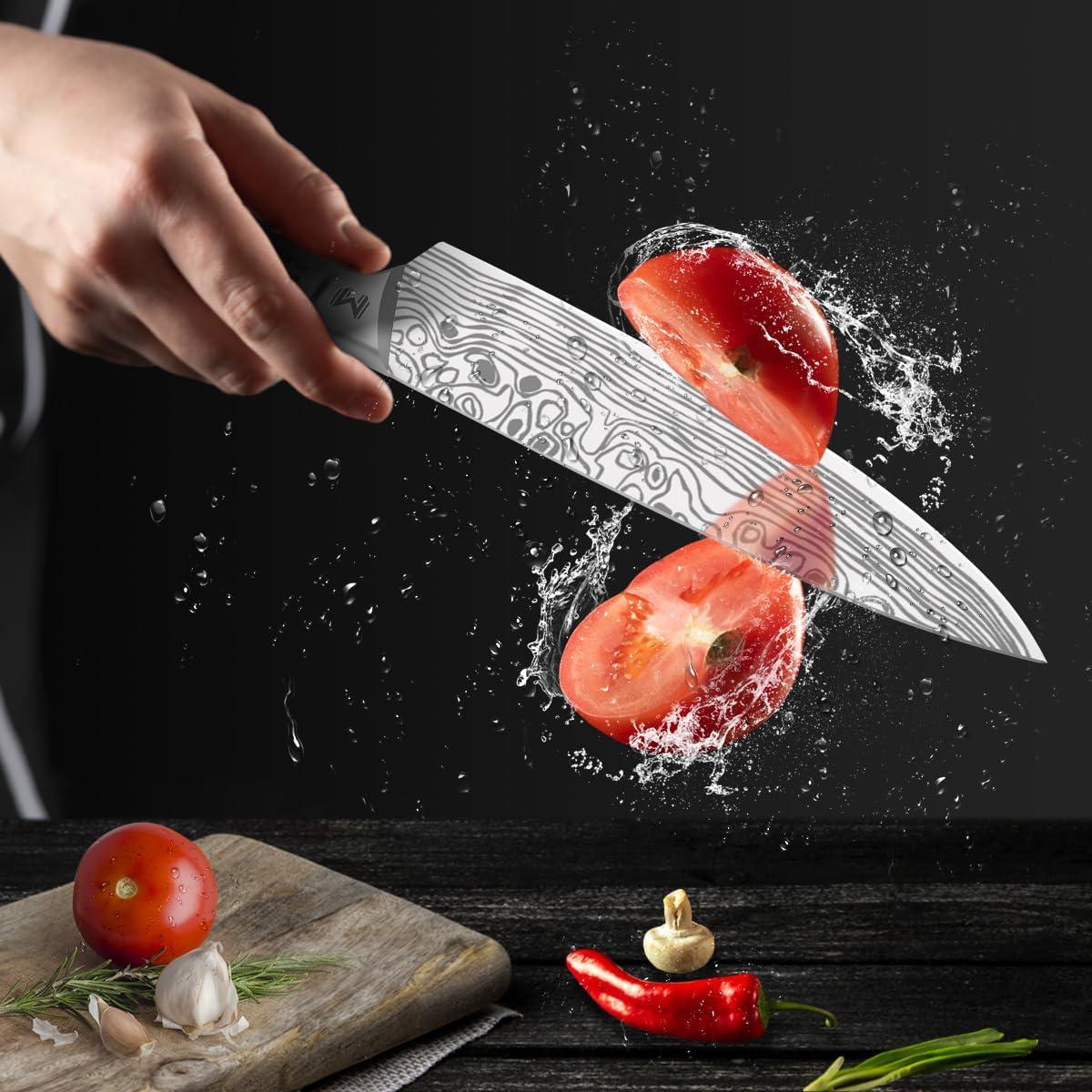 Juego de cuchillos de cocina Meleho 7 piezas acero inoxidable