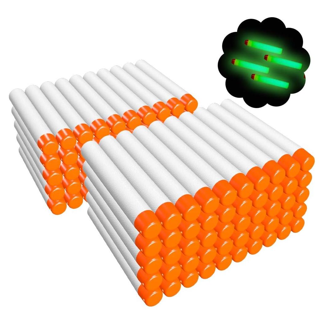 Dardos AMOSTING 100 PCS para Nerf N-Strike Elite 2.0