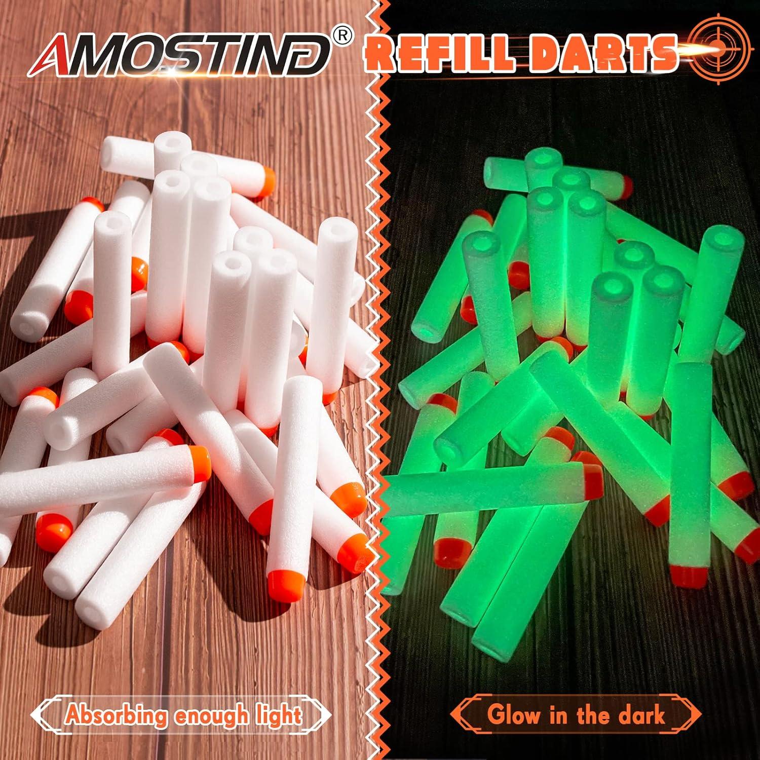 Dardos AMOSTING 100 PCS para Nerf N-Strike Elite 2.0