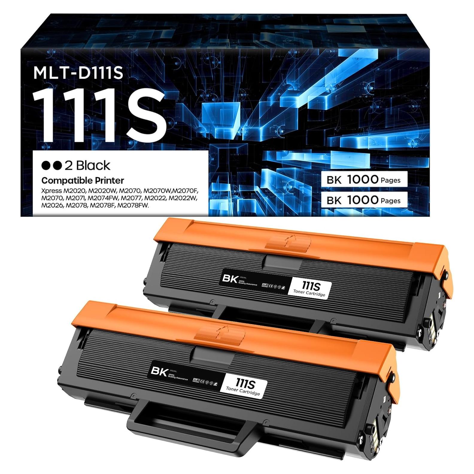 Cartucho de Tóner Negro MLT-D111S Belietop Compatible 2 Pzs