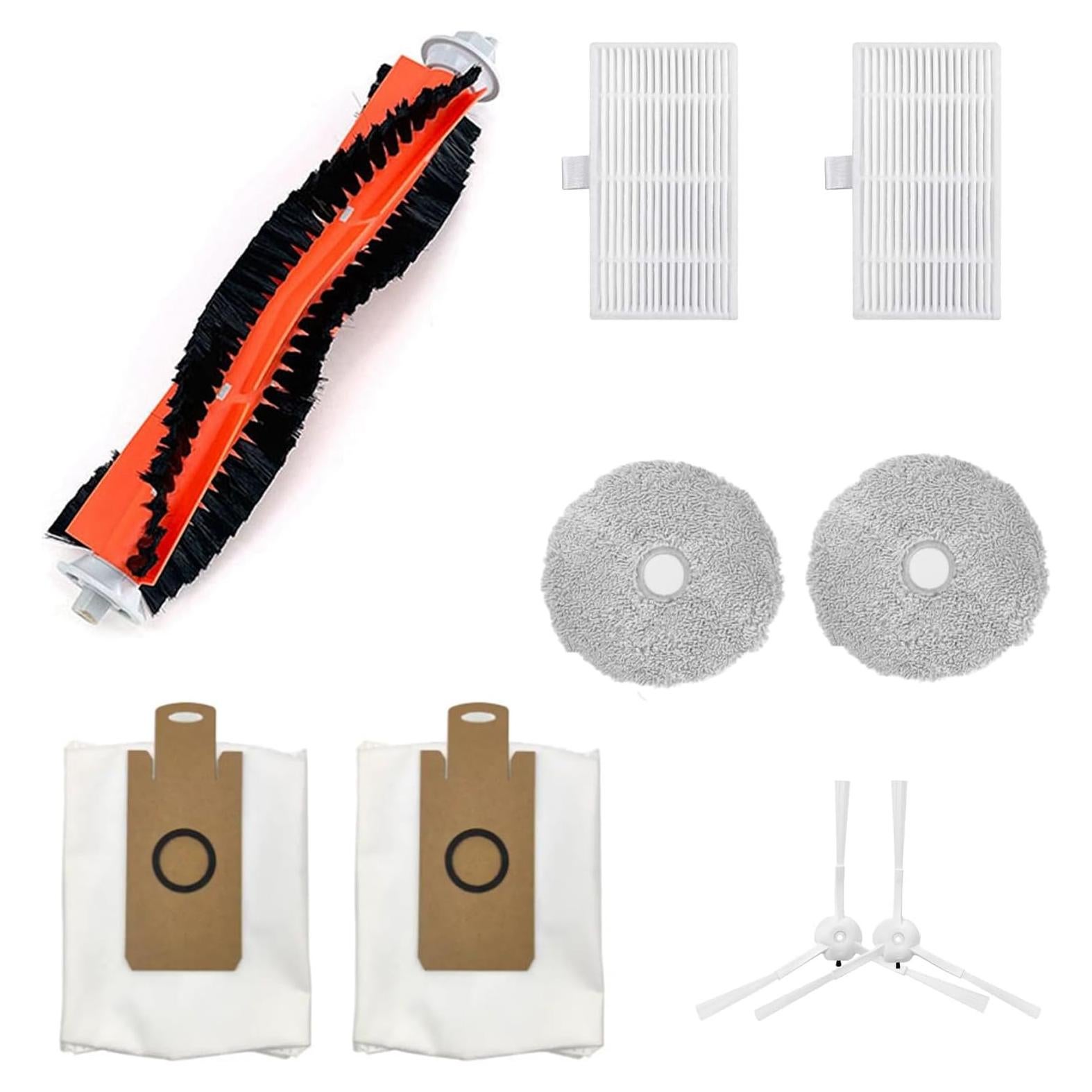 Piezas de Repuesto Lydsto W - 1 Cepillo Principal, 2 Filtros, 2 Cepillos Laterales, 2 Bolsas, 2 Paños de Mopa