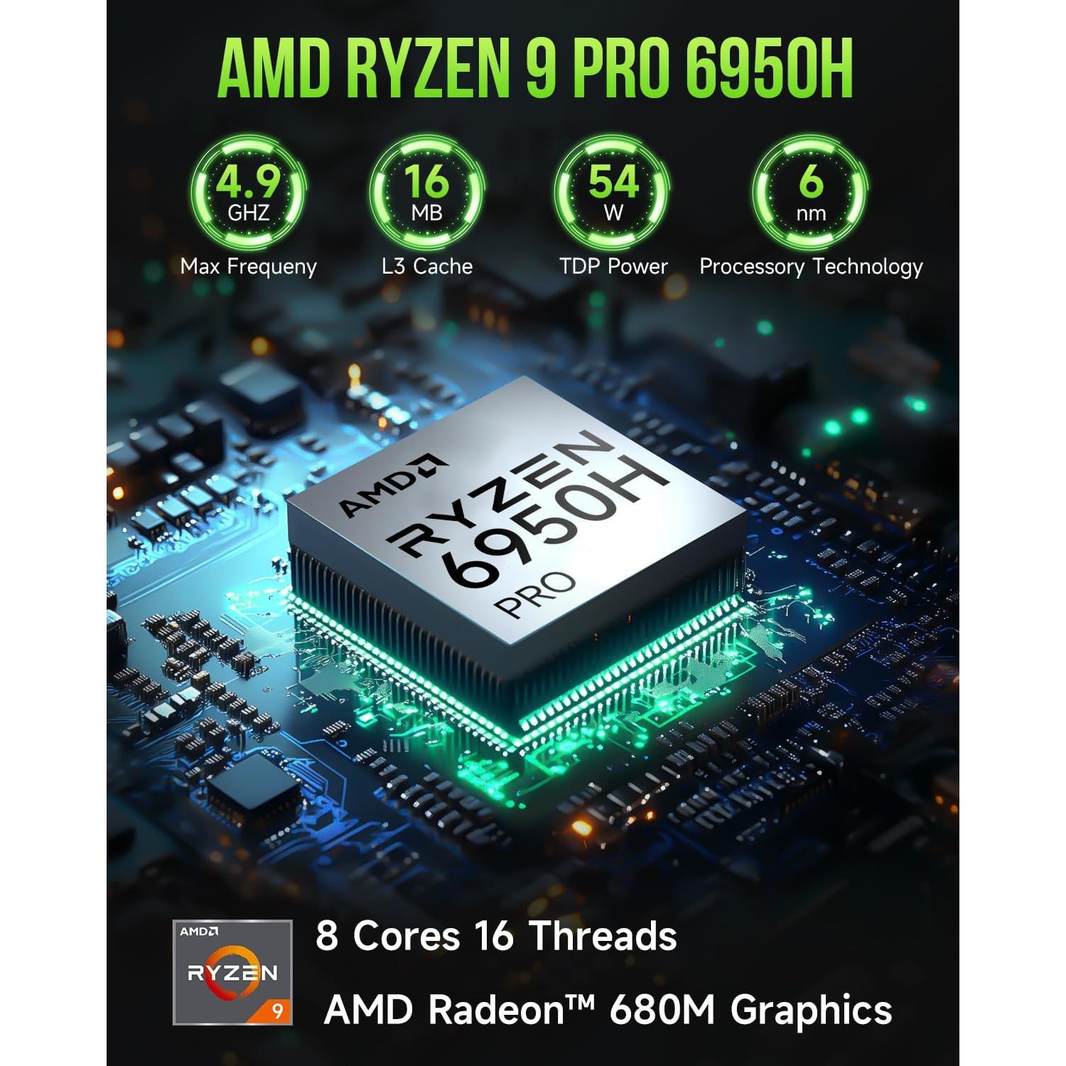 Mini PC Gaming GMKtec Nucbox M7 Pro Ryzen 9 32GB 2TB