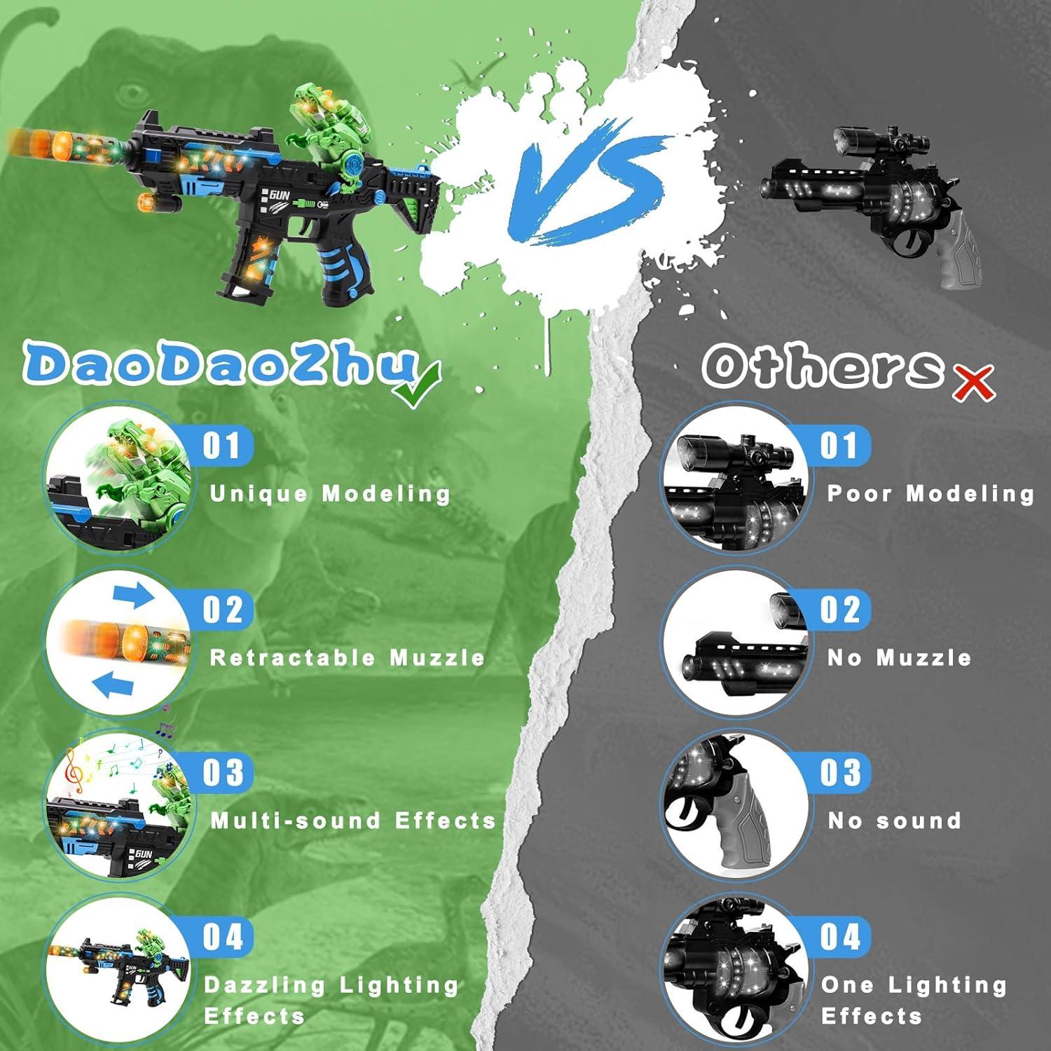 Pistola de Juguete Iluminada DaoDaoZhu con Sonido y Luz