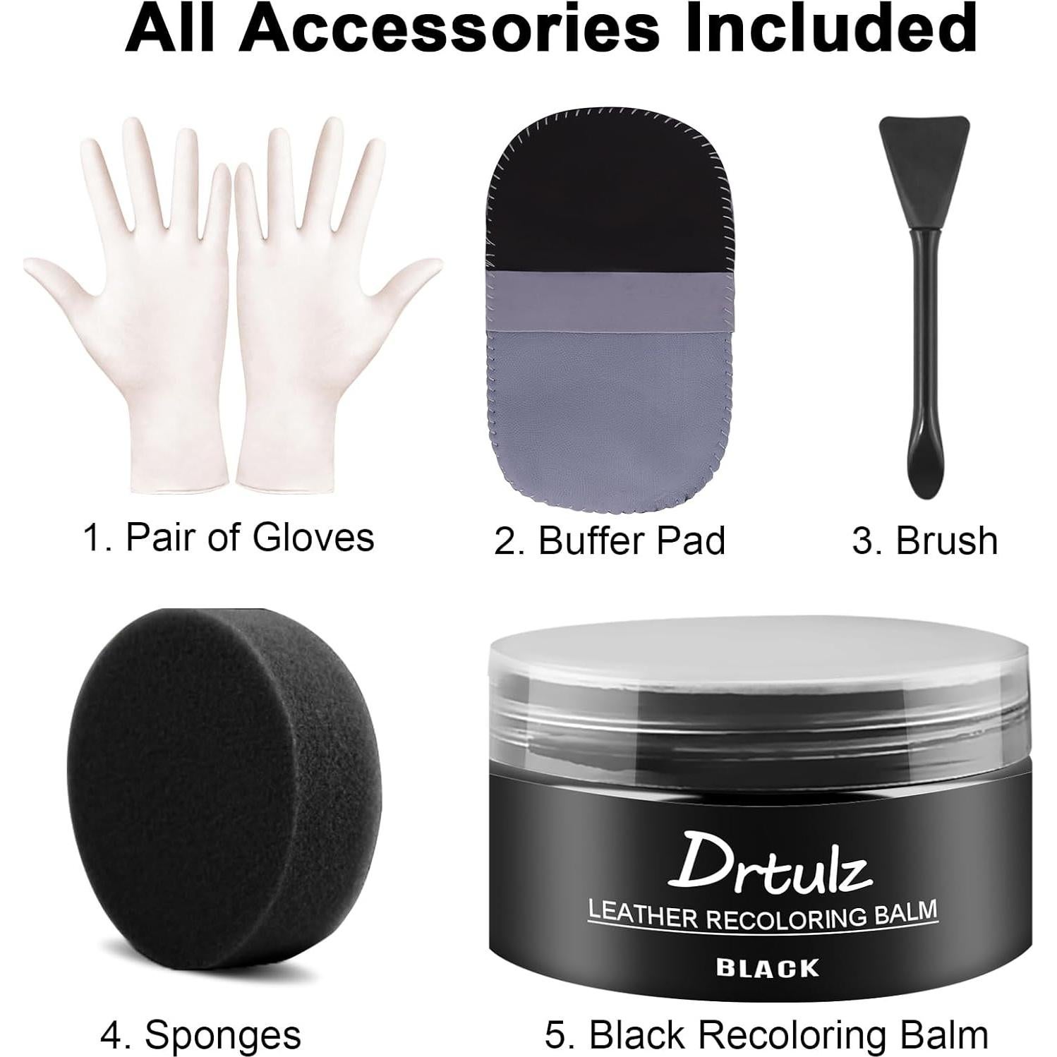 Bálsamo de Recoloración de Cuero Negro drtulz - 170g