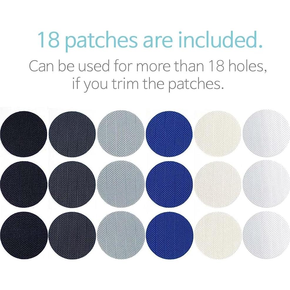 Parche Circular para Zapatos Nomorhols - 18 Agujeros, 6 Colores