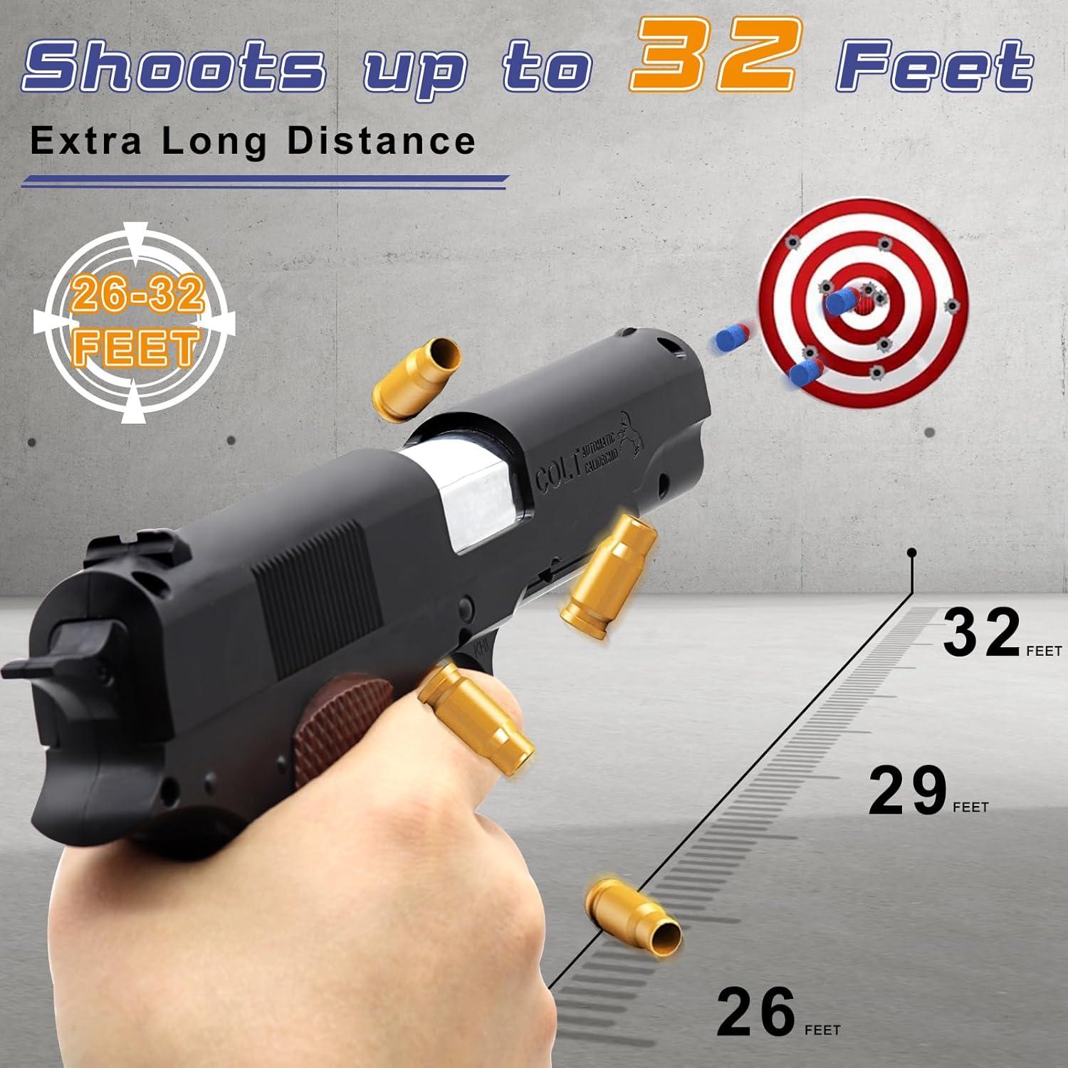 Pistola de Juguete EagleGrove con 50 Balas de Espuma
