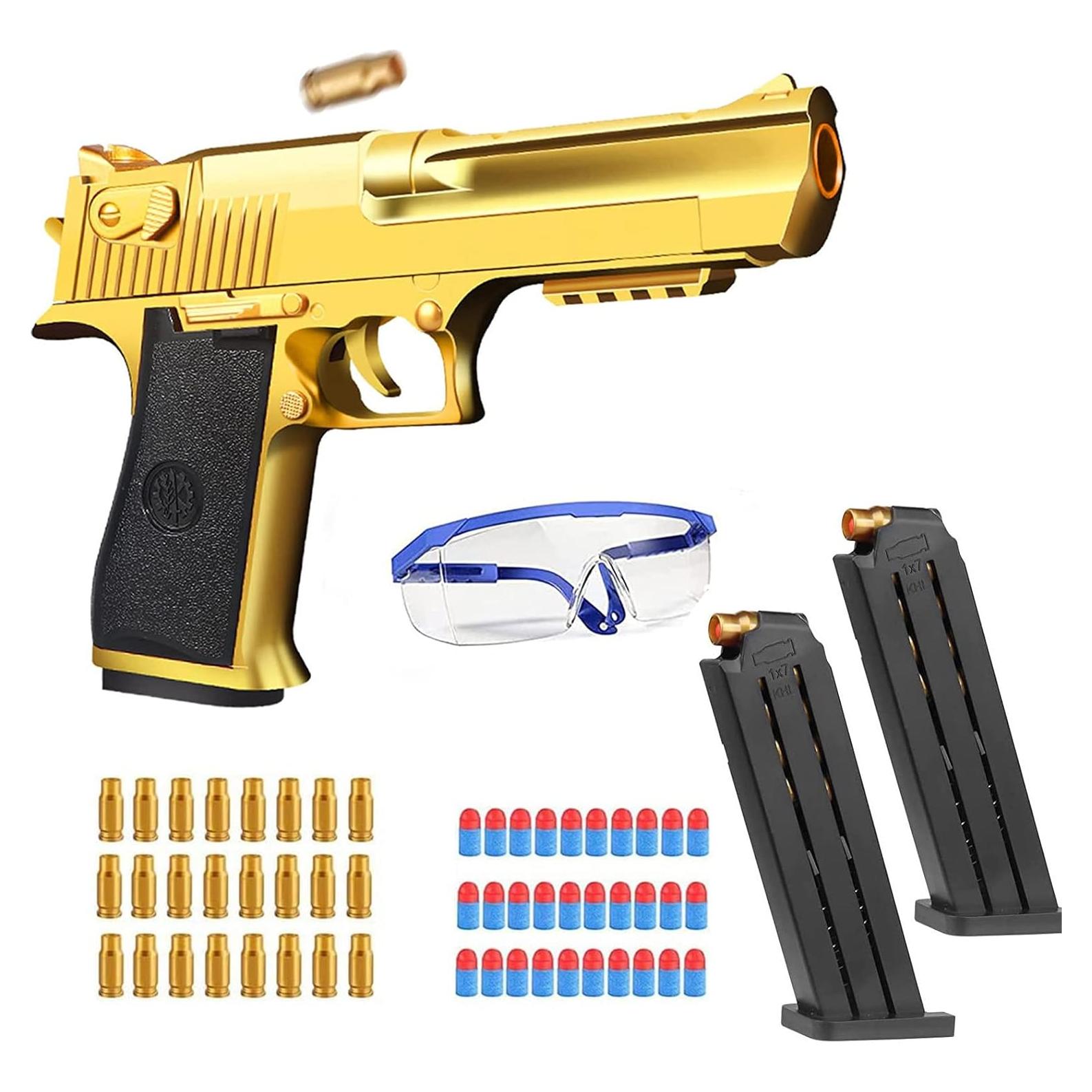 Pistola de Juguete YoeDirect con Cargador y Balas Suaves