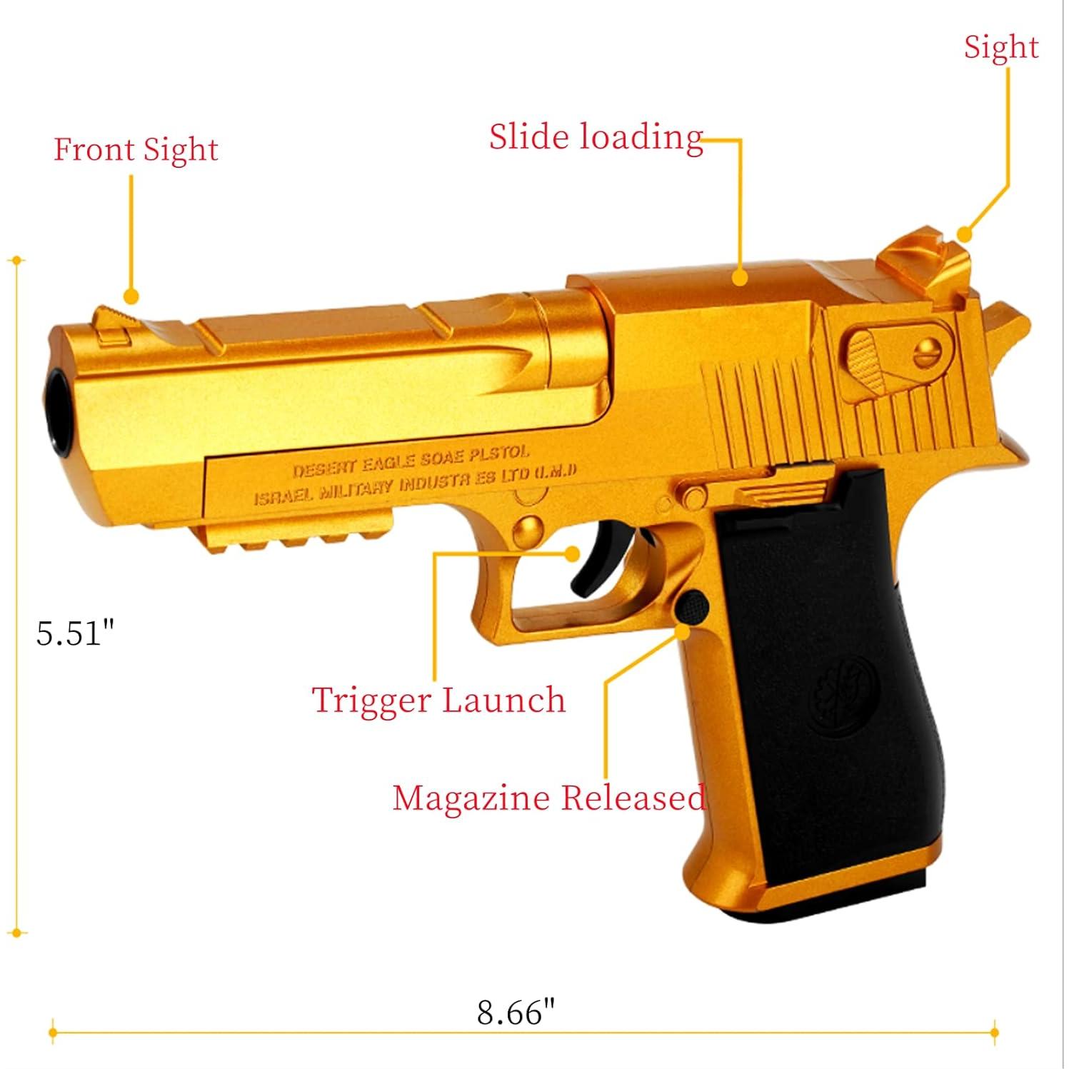 Pistola de Juguete YoeDirect con Cargador y Balas Suaves