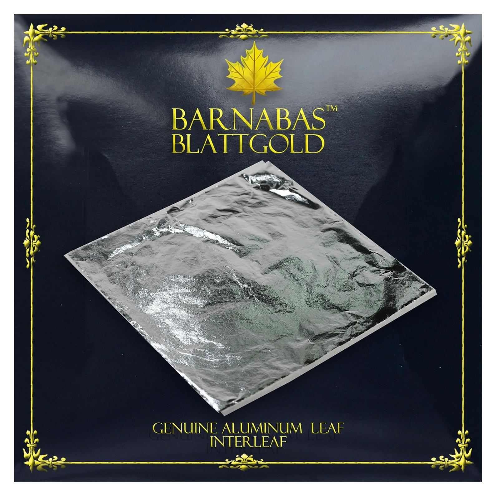 Hojas de Plata Imitación Barnabas Blattgold 100 Hojas 16 cm