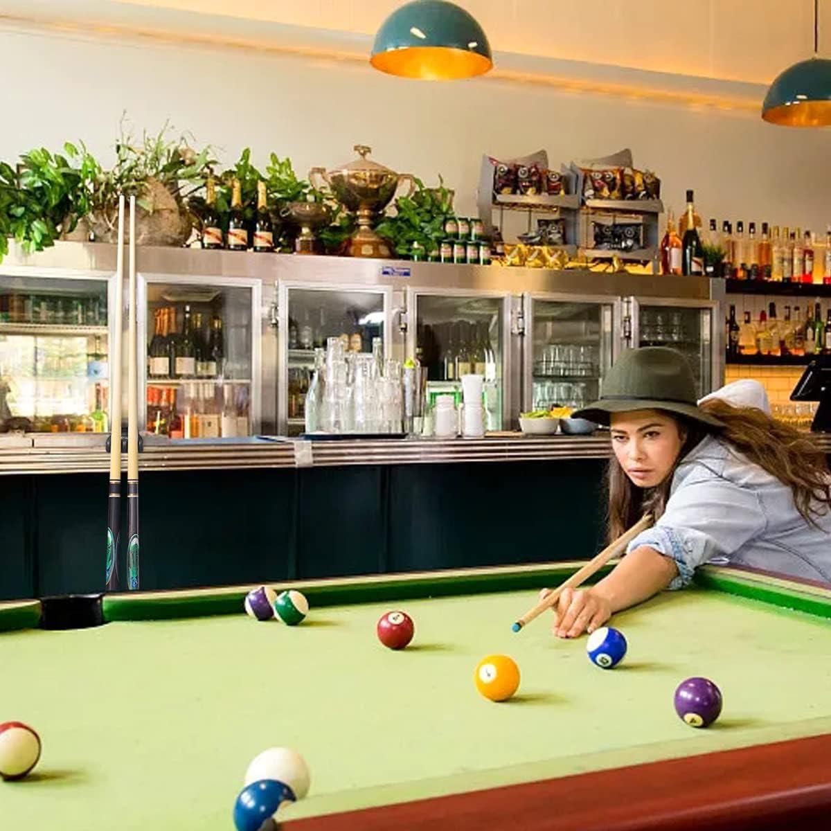 Soporte Portátil para 2 Tacos de Billar Torpsports - Goma Negra