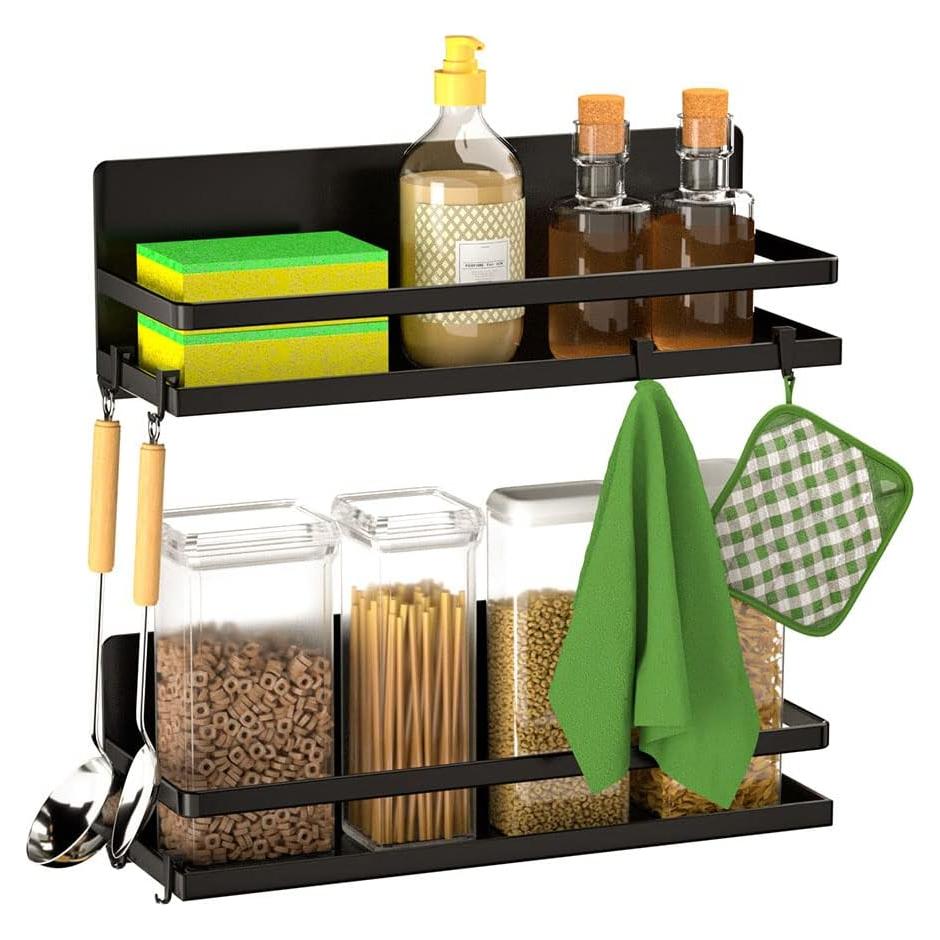 Estante Magnético para Especias SlimmKISS - 2 Piezas Negro