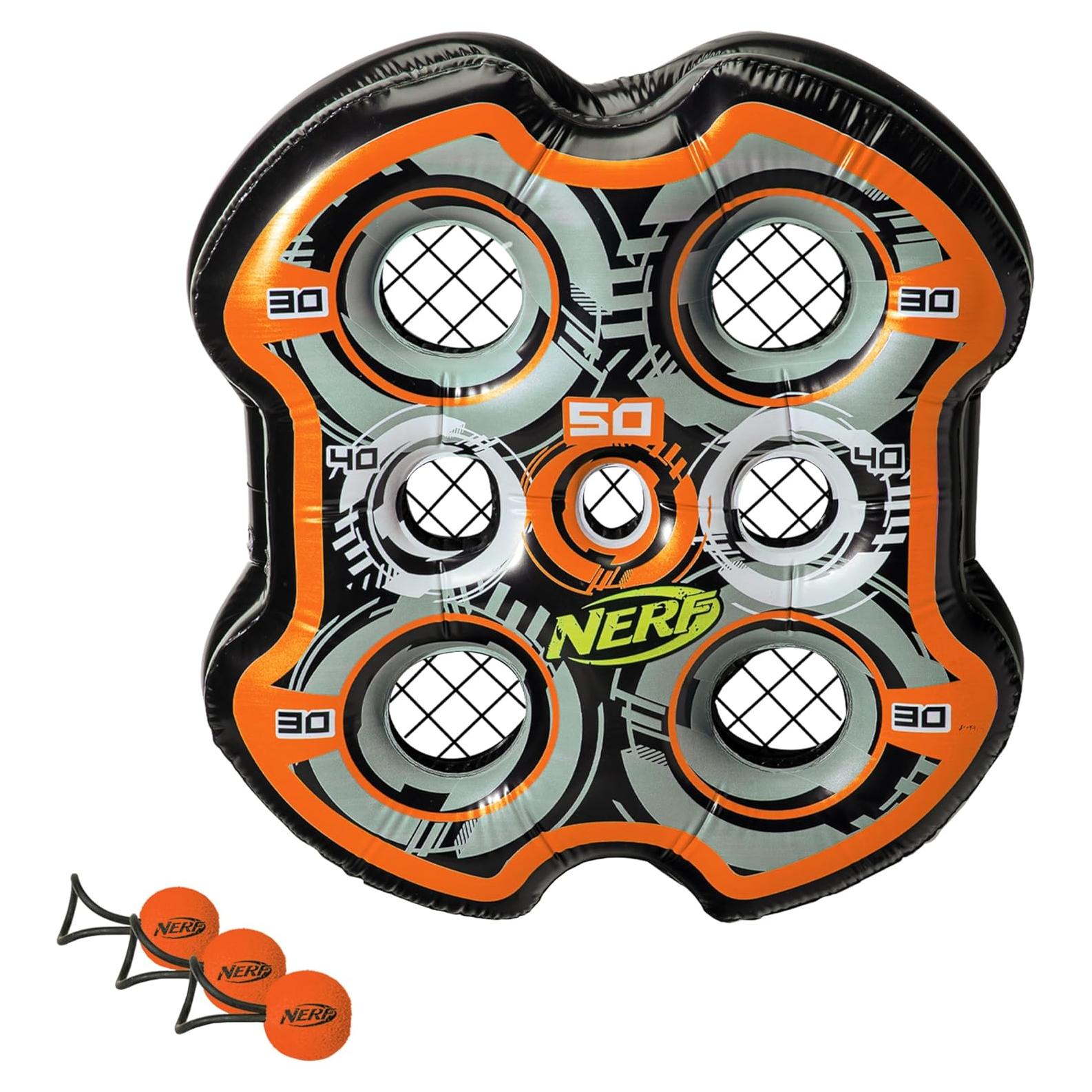 Objetivo Inflable NERF Fling n' Score - 60,96 cm - Negro/Naranja