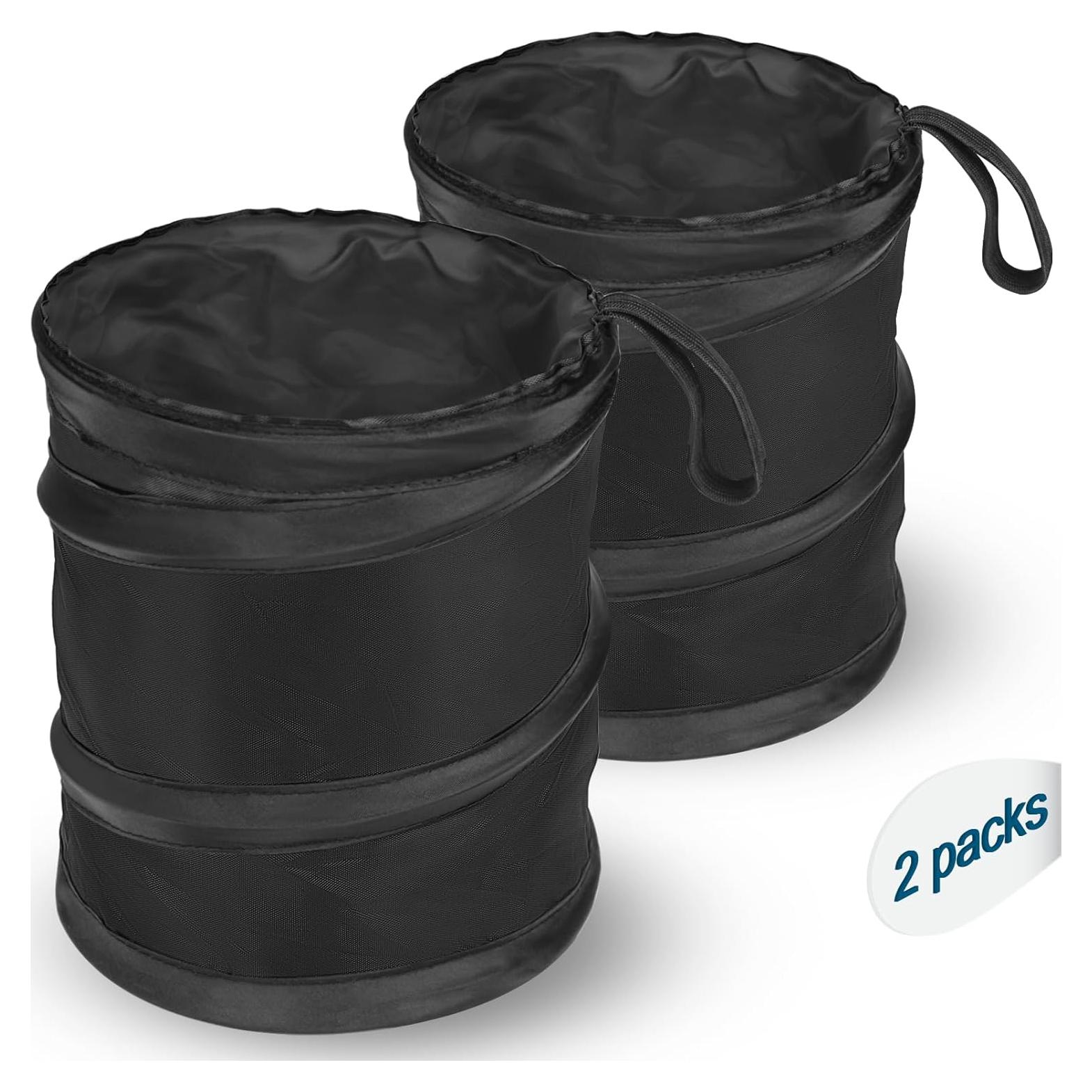 Basurero de Auto Kincown Plegable 3.8L Negro - 2 Paquetes