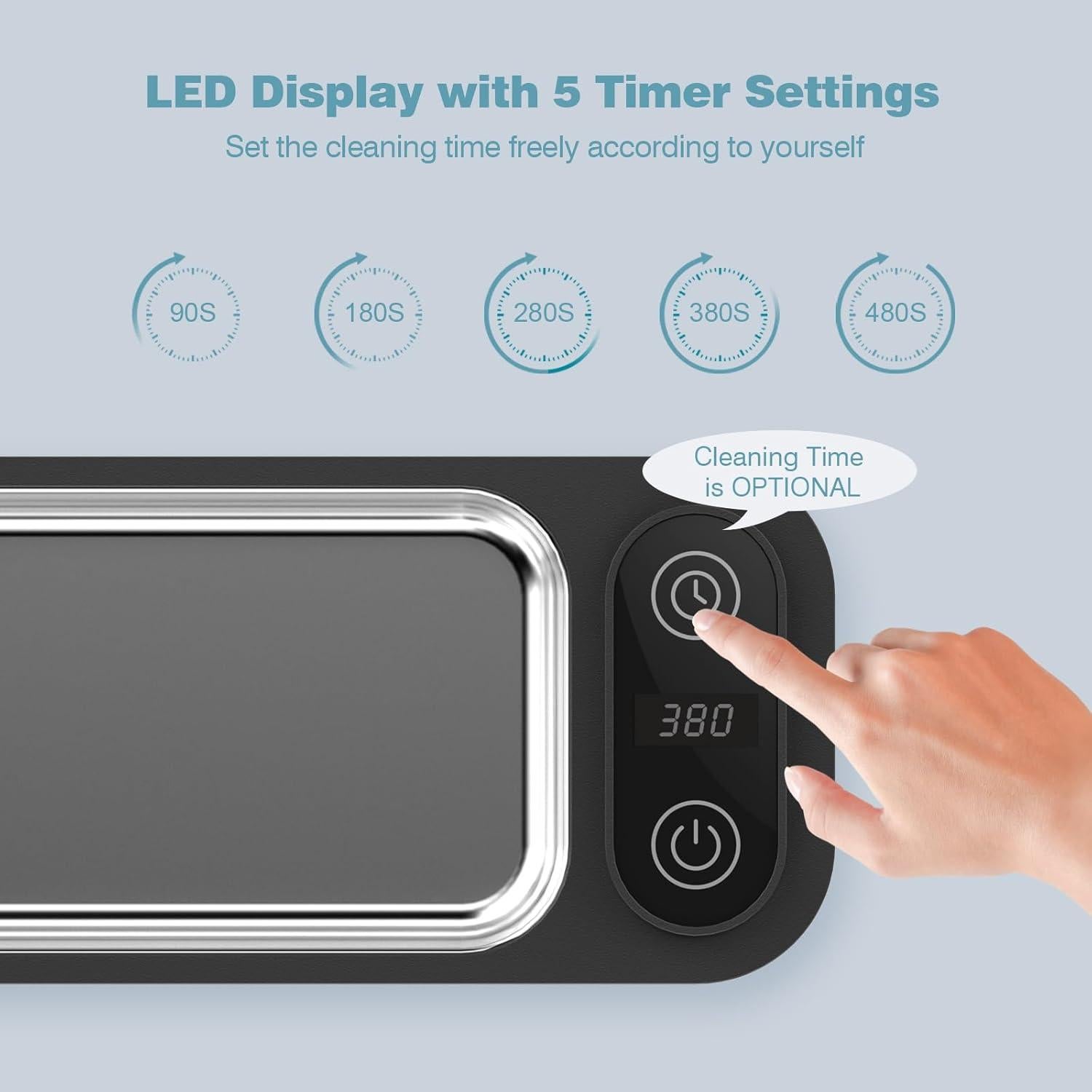 Limpiador Ultrasónico SWAREY 680ML para Joyería y Gafas