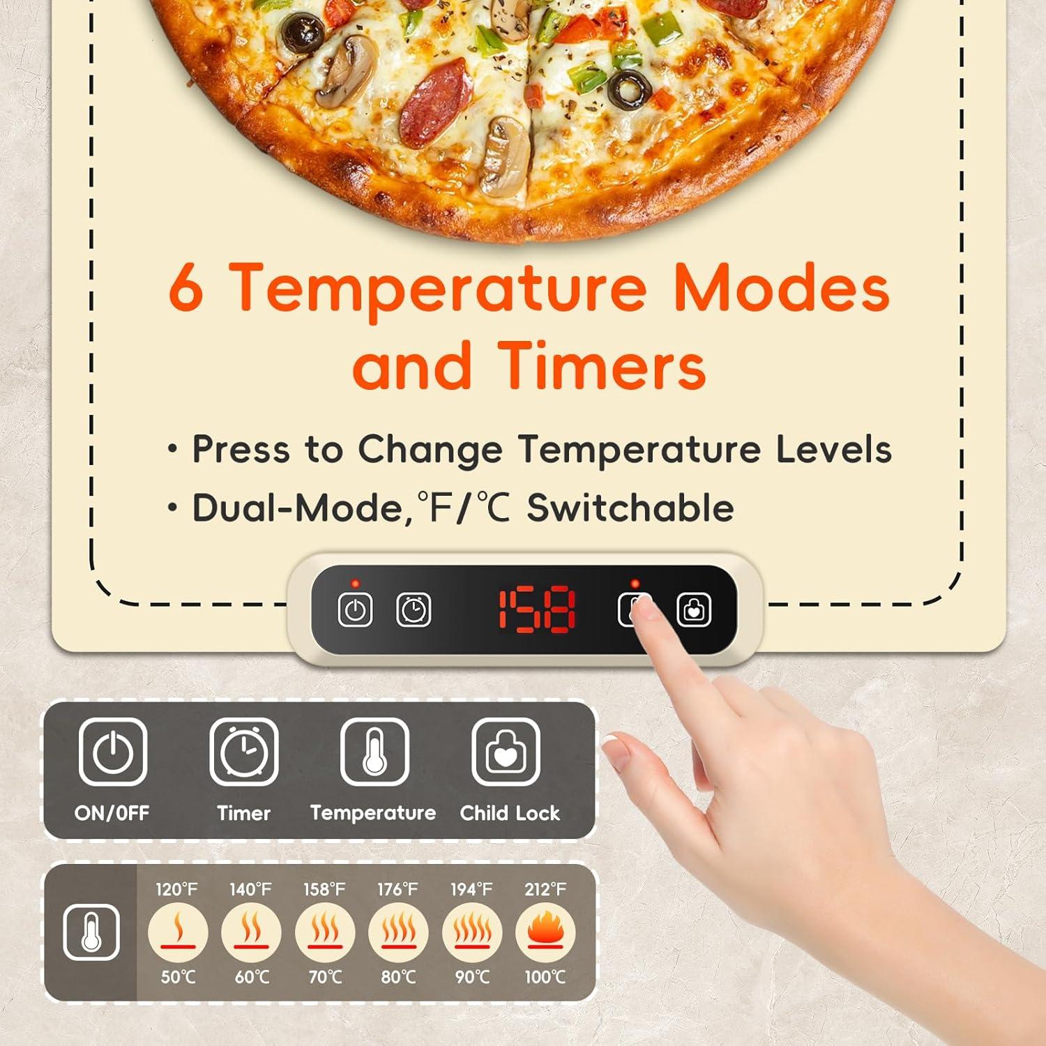 Alfombrilla Calentadora Eléctrica ByNaRIX Beige 40.96x13cm