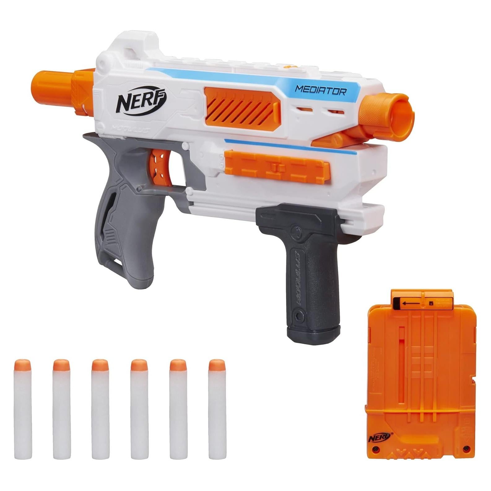 Blaster Nerf Modulus Mediator - Dispara 6 Dardos Rápido