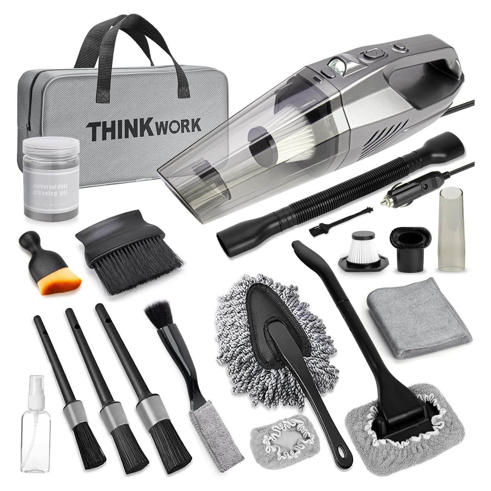 Kit de Limpieza de Auto Thinkwork con Aspiradora 8000Pa