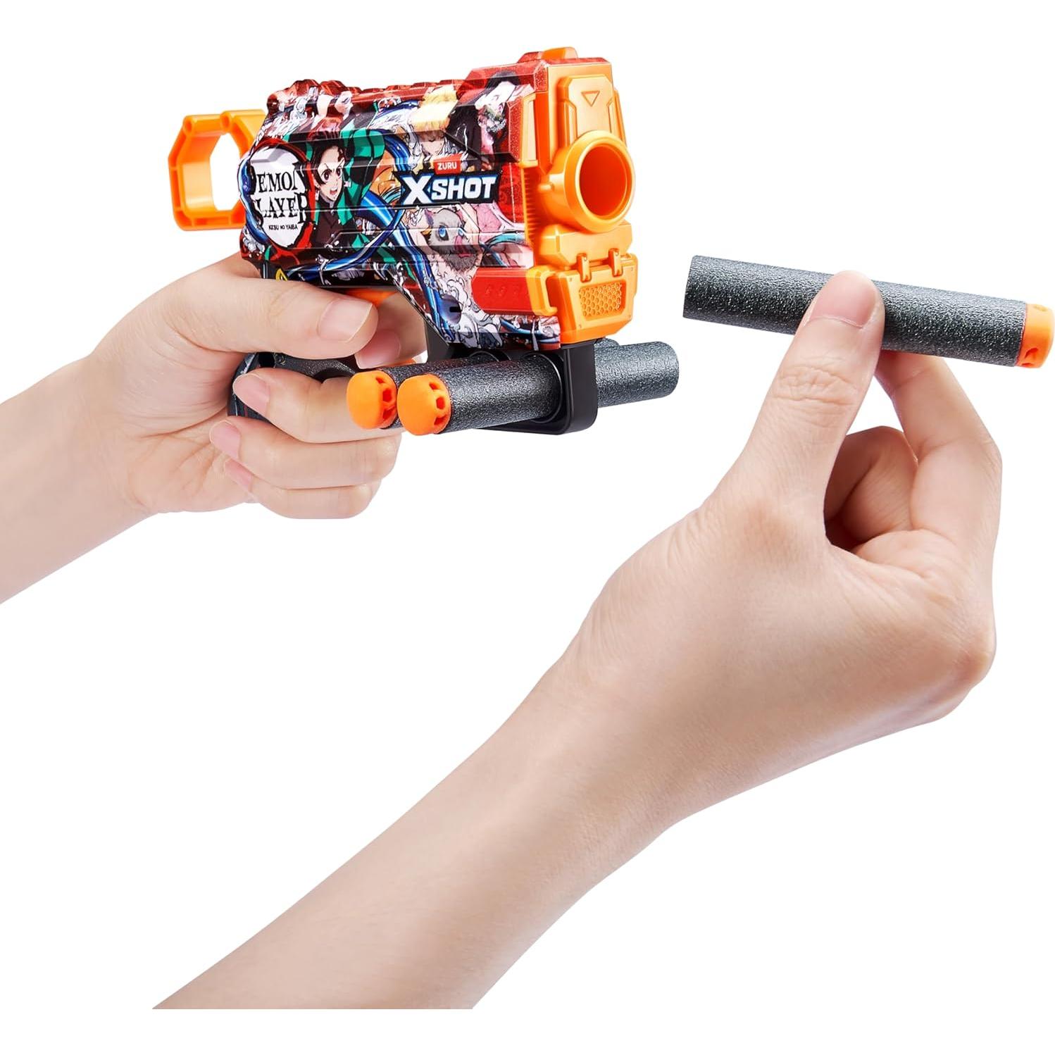 Blaster de Espuma X-Shot Skins Menace Demon Slayer - 16 Dardos
