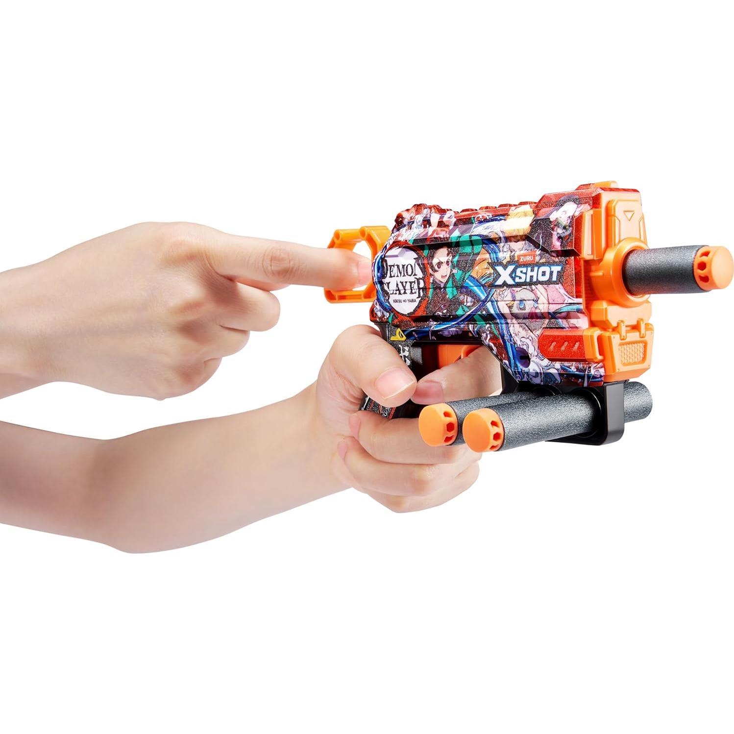 Blaster de Espuma X-Shot Skins Menace Demon Slayer - 16 Dardos