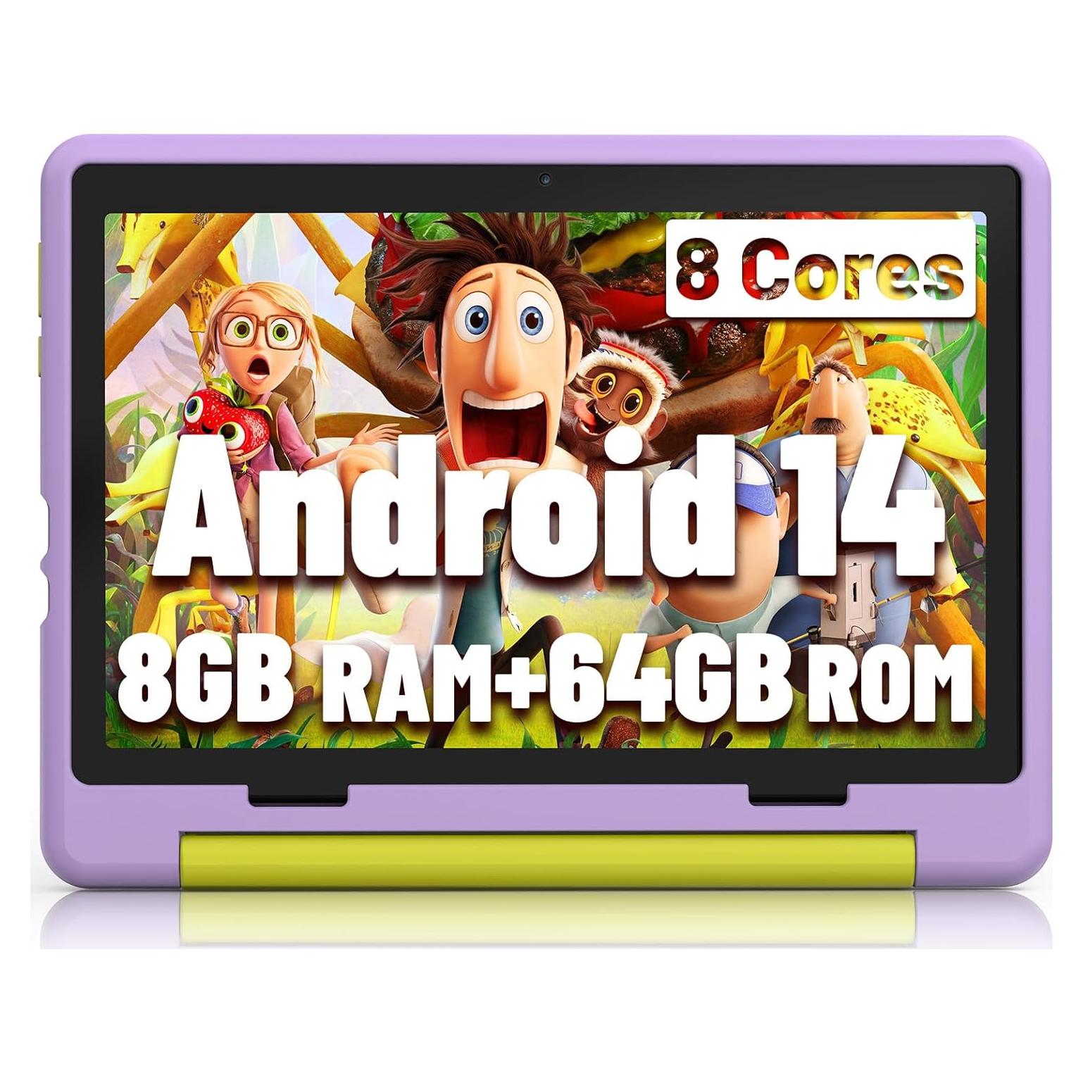Tableta Jeazans 10.1" Android 14 para Niños con Funda